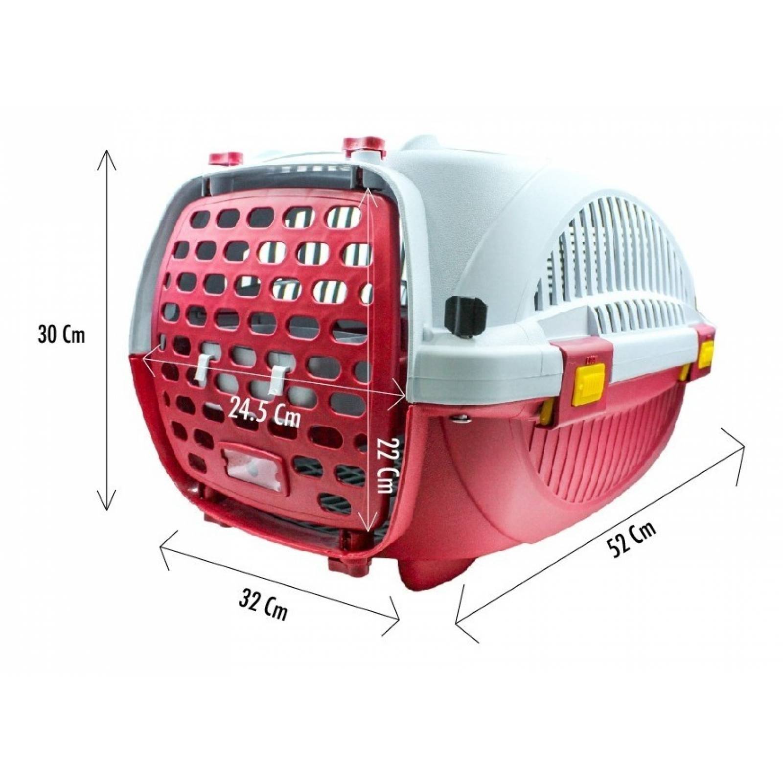 Transportadora Kennel Para Perros Y Gatos Pequeño 52x30x32cm