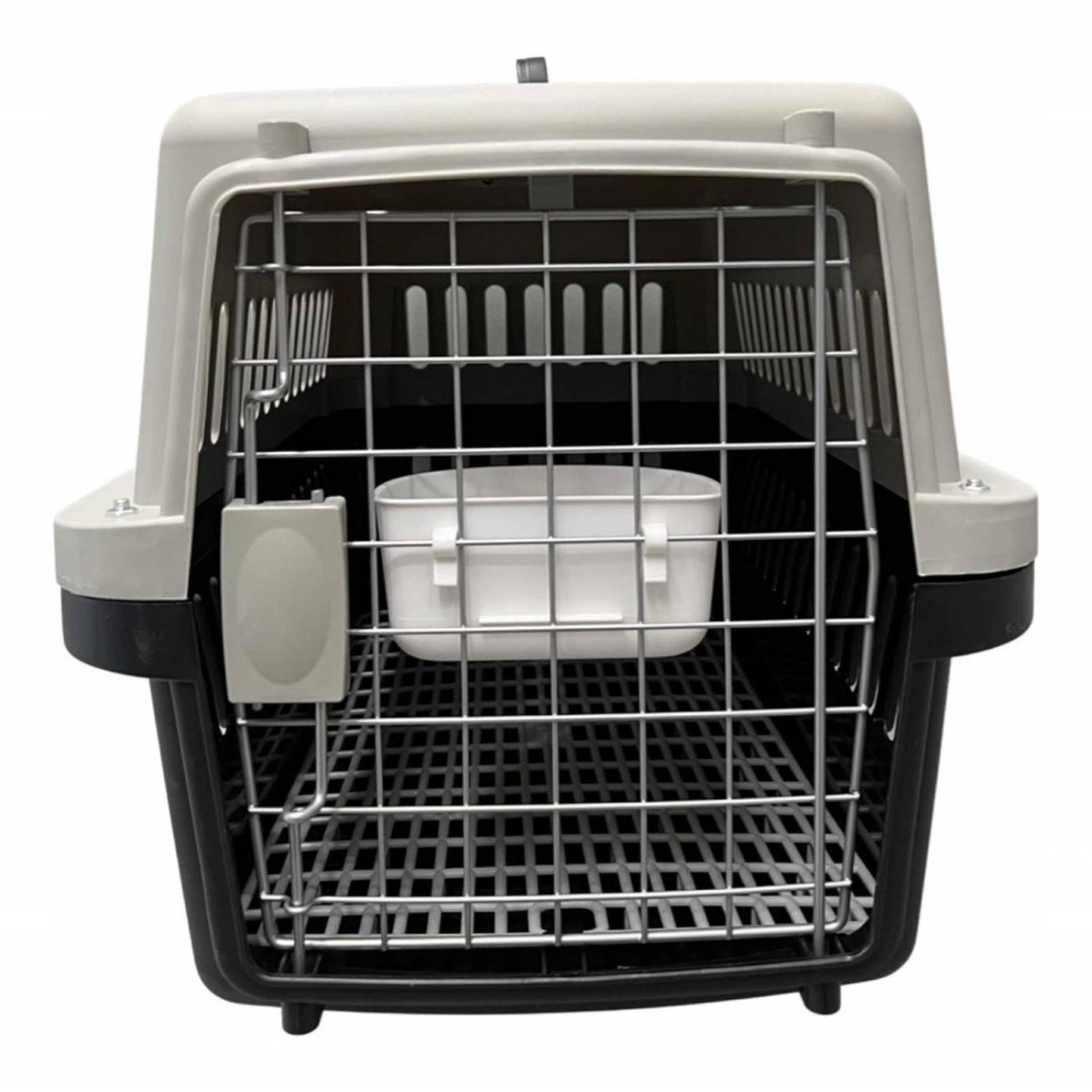 Transportadora Kennel Para Perros Y Gatos 58 X 37 X 37 Negro Mediana