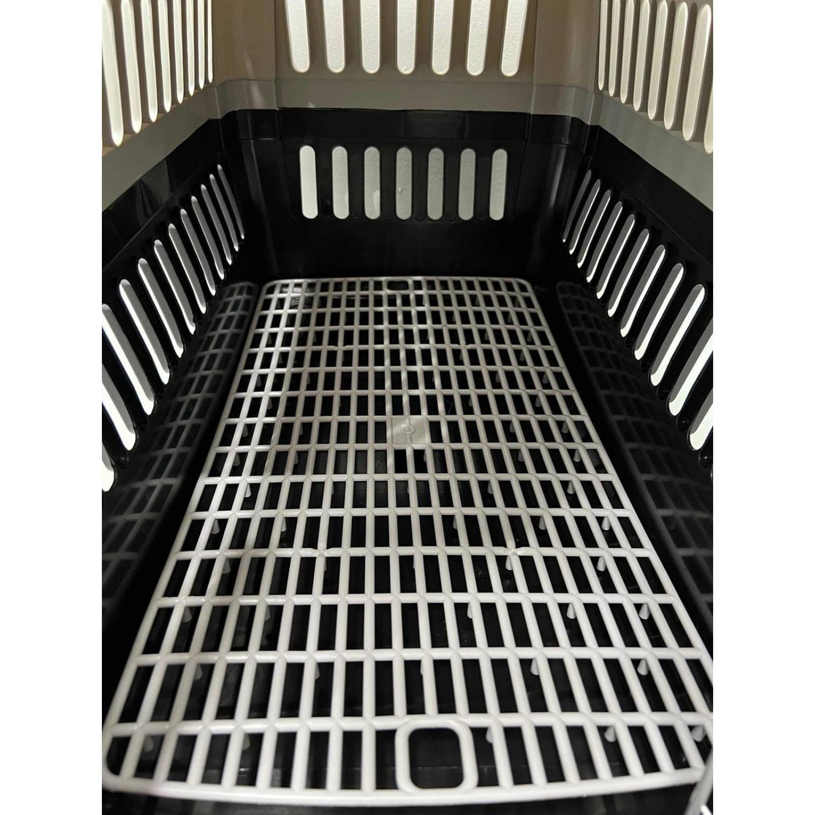 Transportadora Kennel Para Perros Y Gatos 58 X 37 X 37 Negro Mediana