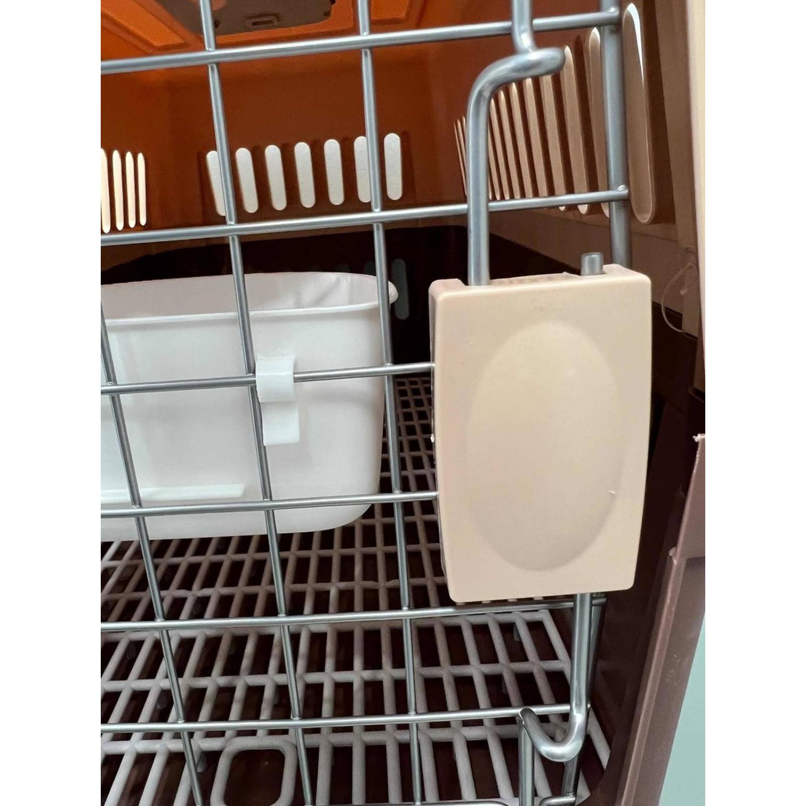 Transportadora Kennel Para Perros Y Gatos 48 X 32 X 30 Cm Café Chica