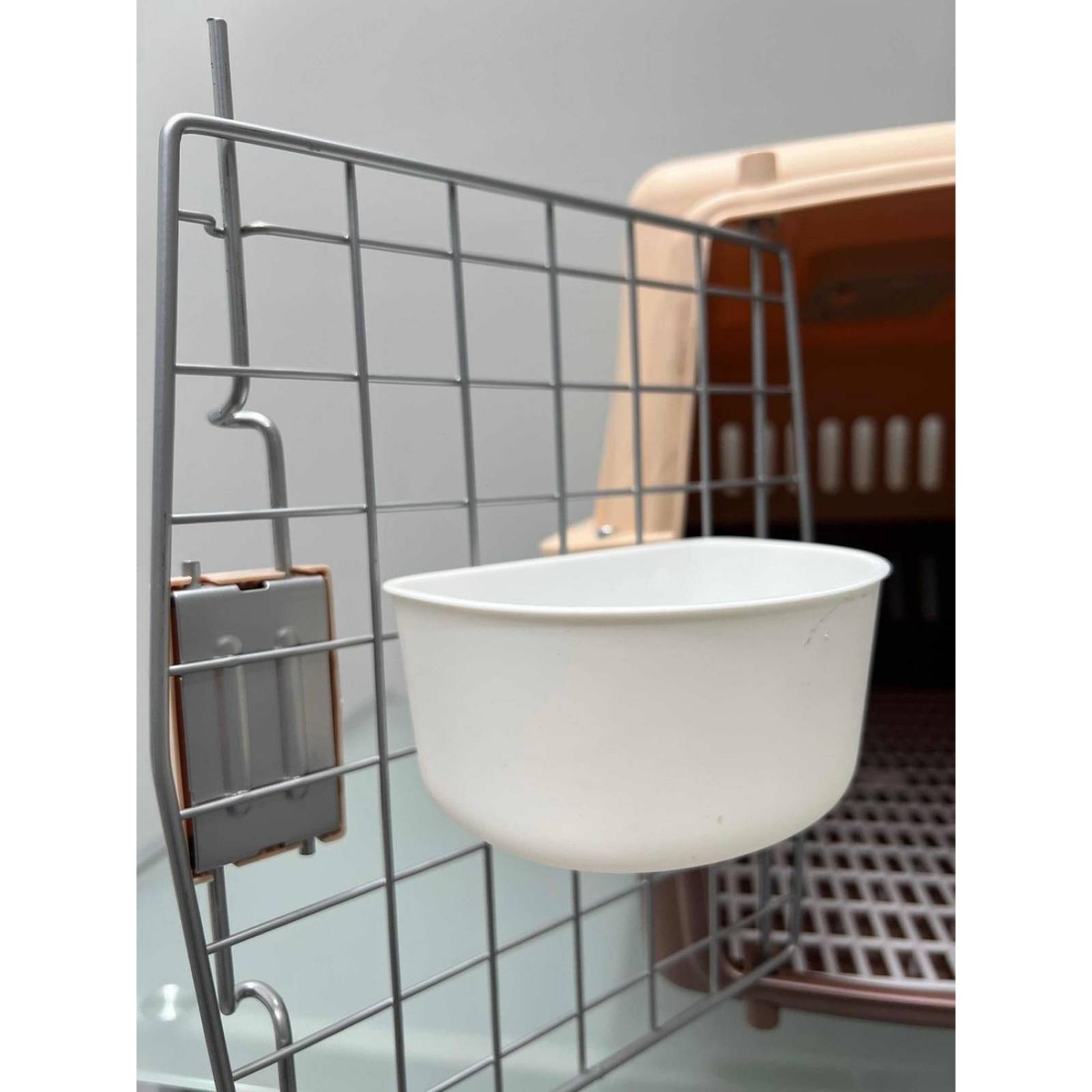 Transportadora Kennel Para Perros Y Gatos 48 X 32 X 30 Cm Café Chica