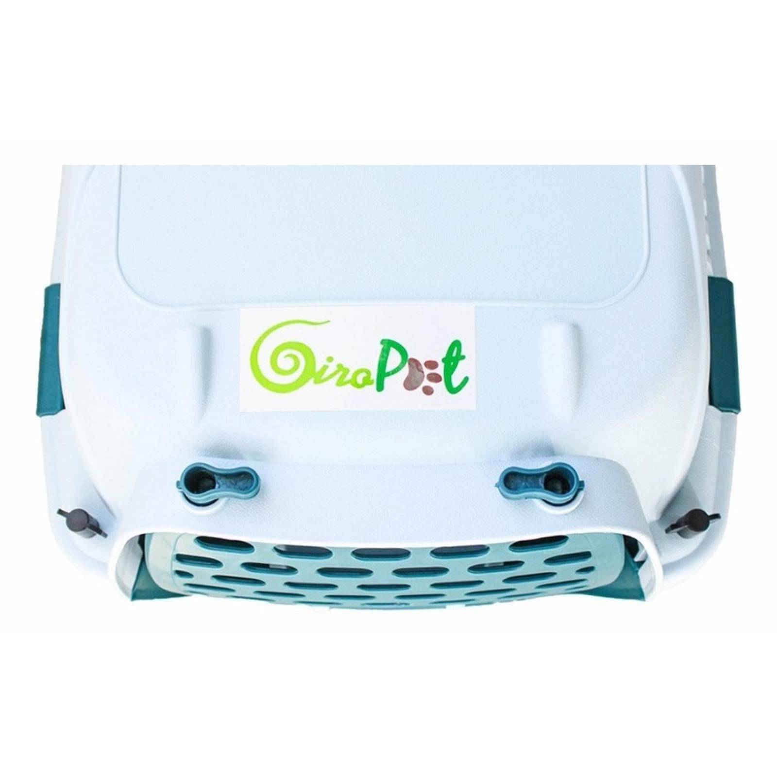 Transportadora Kennel Para Perros Y Gatos Mediano 61x35x40cm Azul Mediana