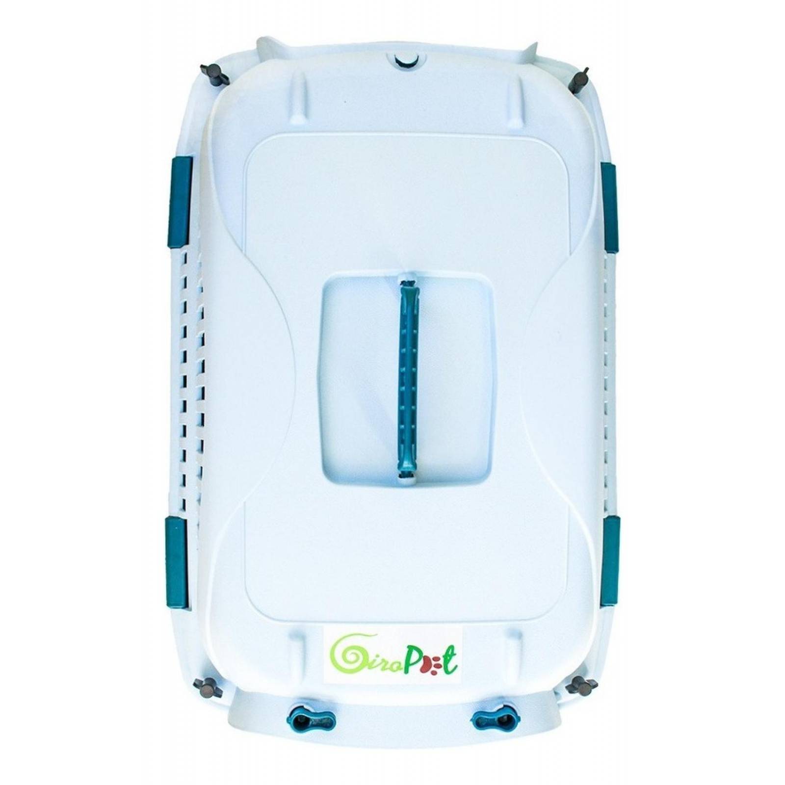 Transportadora Kennel Para Perros Y Gatos Mediano 61x35x40cm Azul Mediana