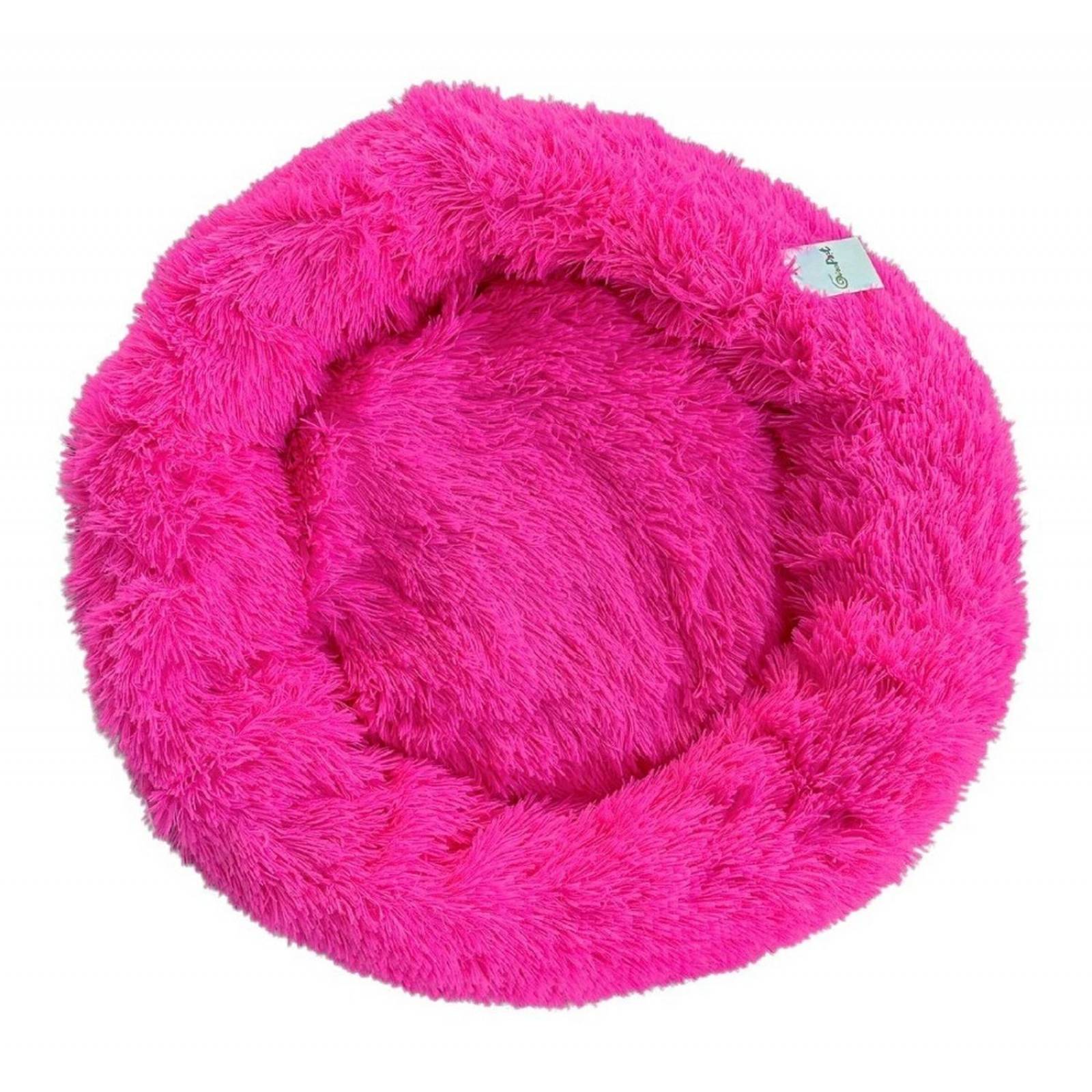 Cama Para Perros Y Gatos Talla Grande - Forma Redonda Rosa