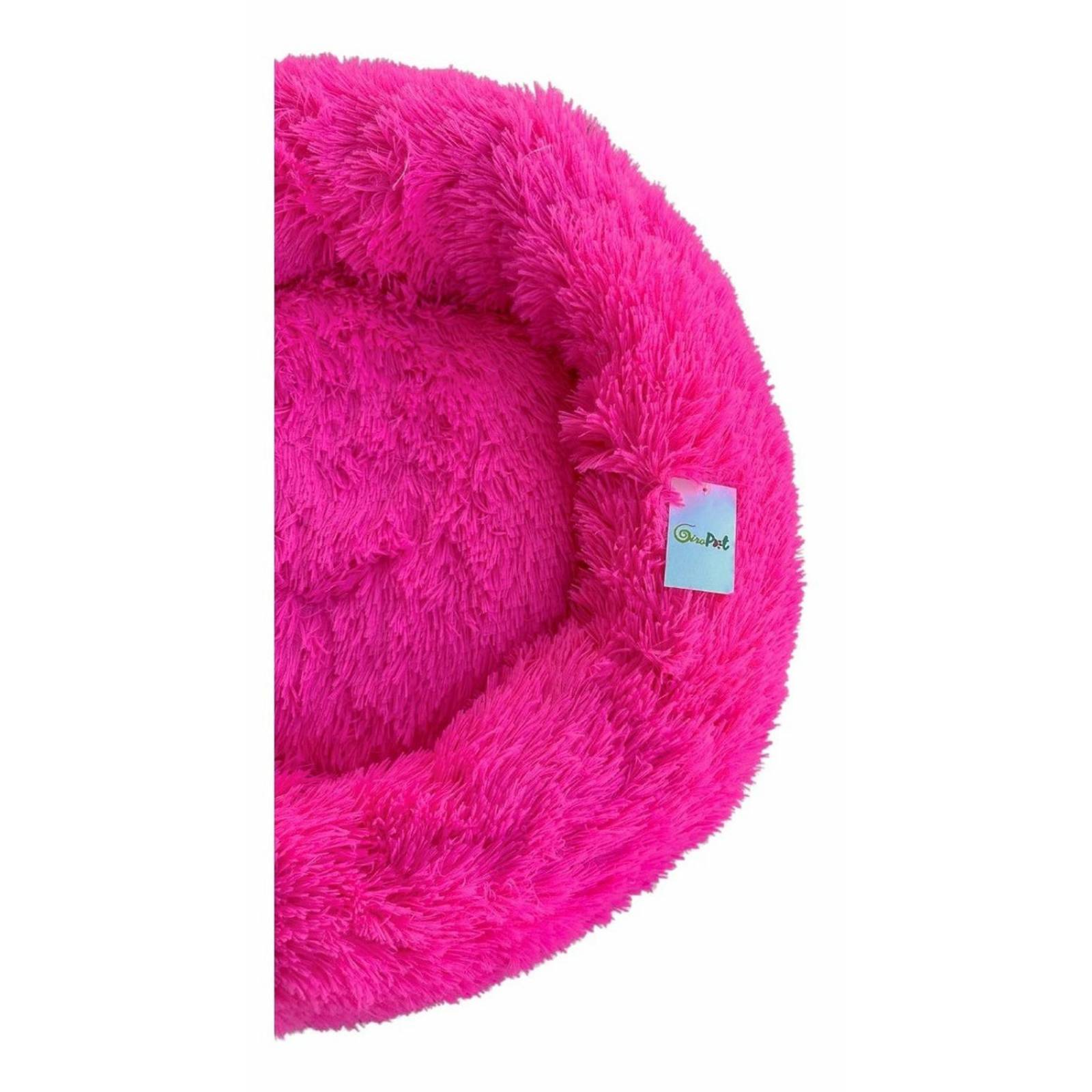 Cama Para Perros Y Gatos Talla Grande - Forma Redonda Rosa