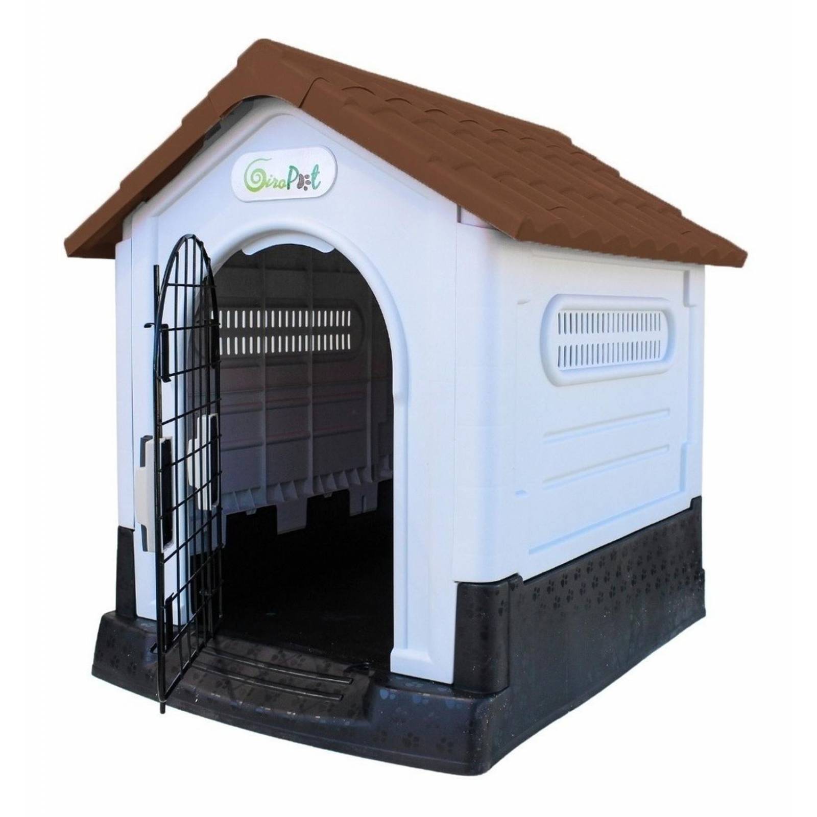 Casa Termica Para Perros Facil De Armar Y Guardar 63x66x50cm Café Mediana