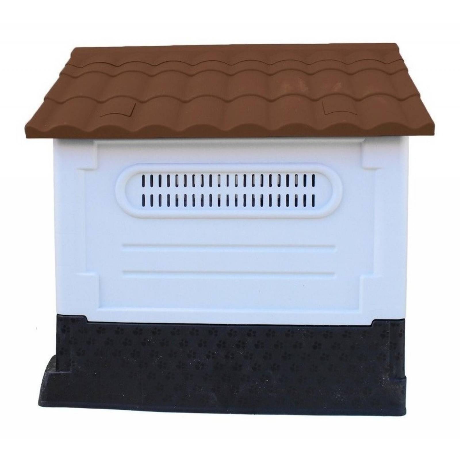 Casa Termica Para Perros Facil De Armar Y Guardar 63x66x50cm Café Mediana