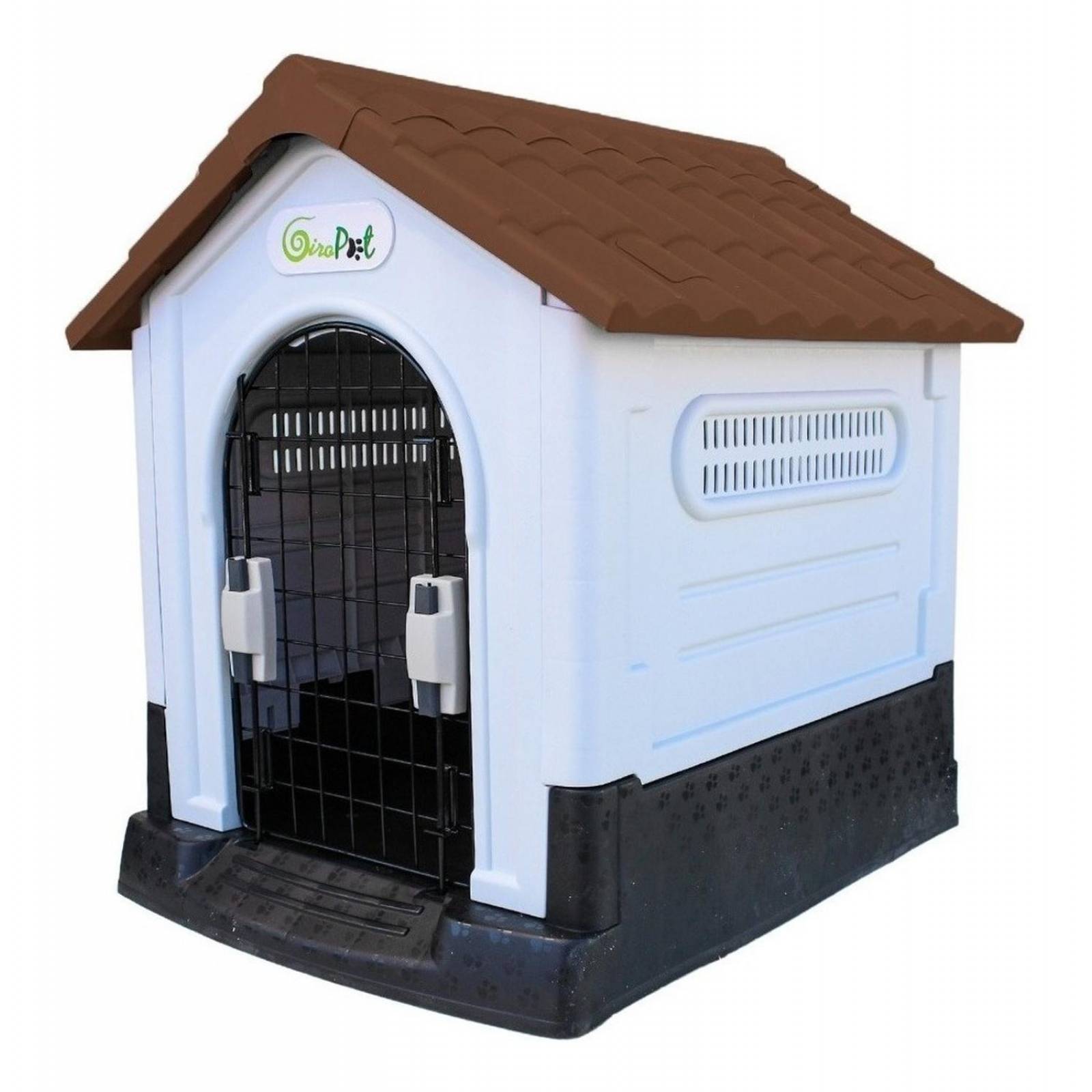 Casa Termica Para Perros Facil De Armar Y Guardar 63x66x50cm Café Mediana