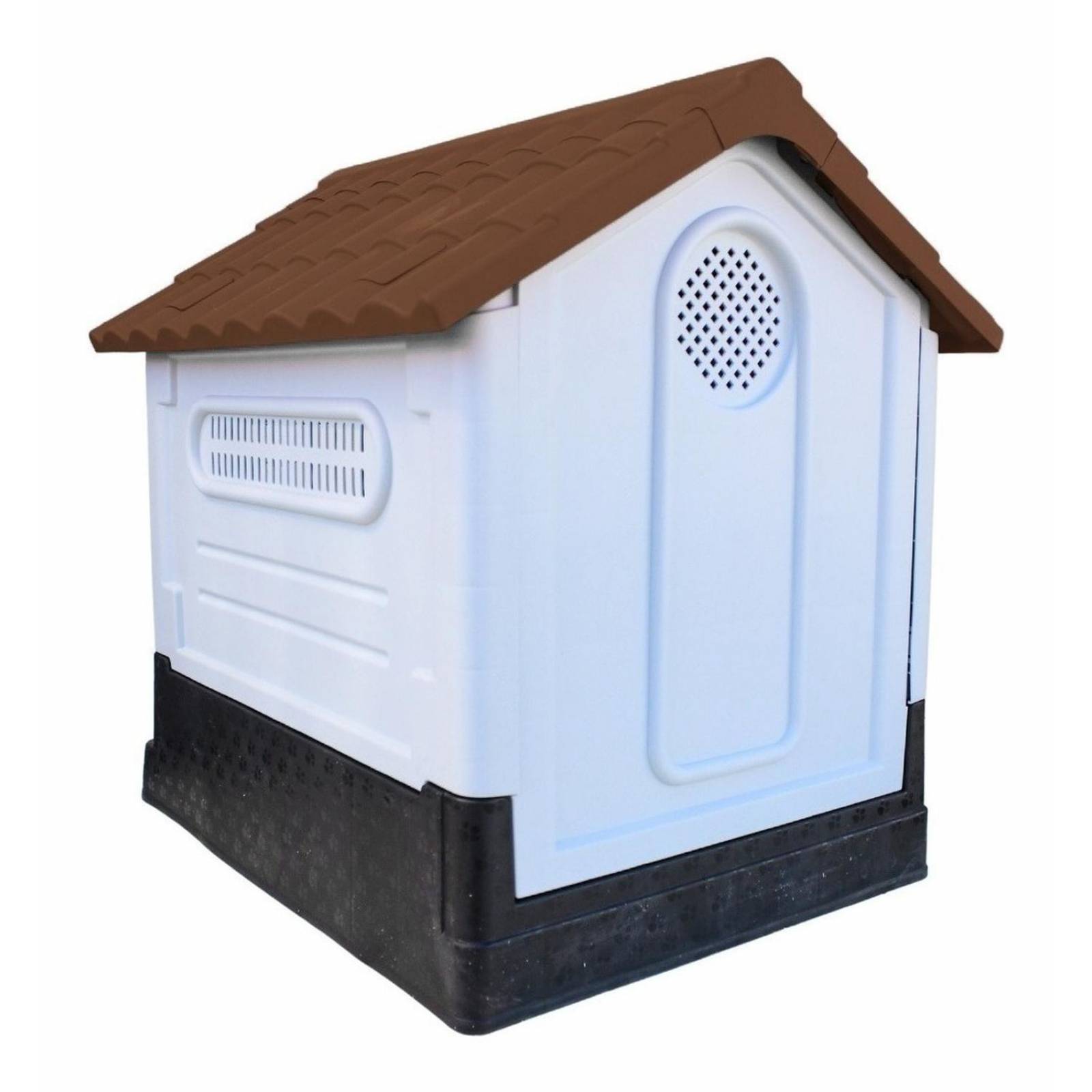 Casa Termica Para Perros Facil De Armar Y Guardar 63x66x50cm Café Mediana