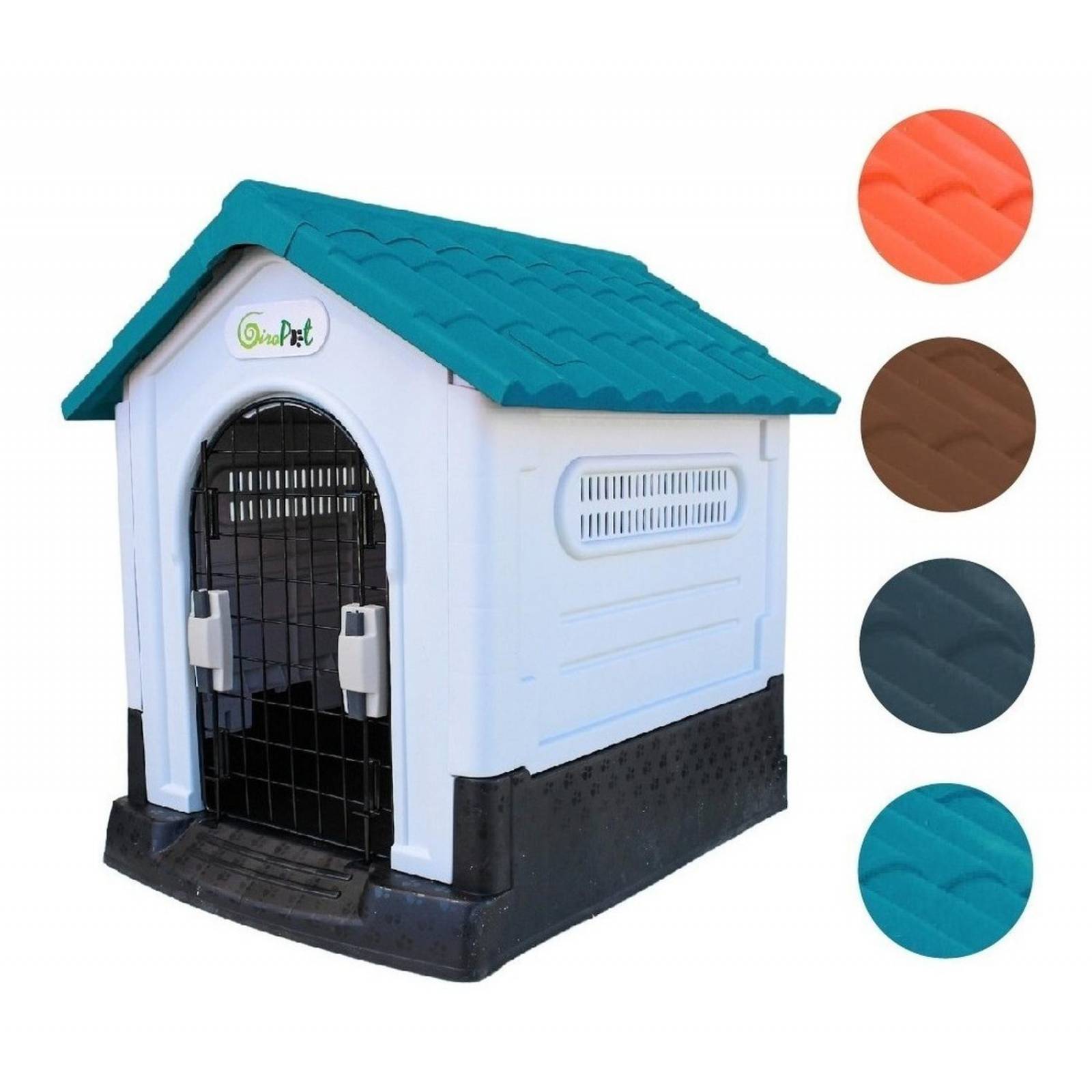 Casa Termica Para Perros Facil De Armar Y Guardar 63x66x50cm Azul Mediana