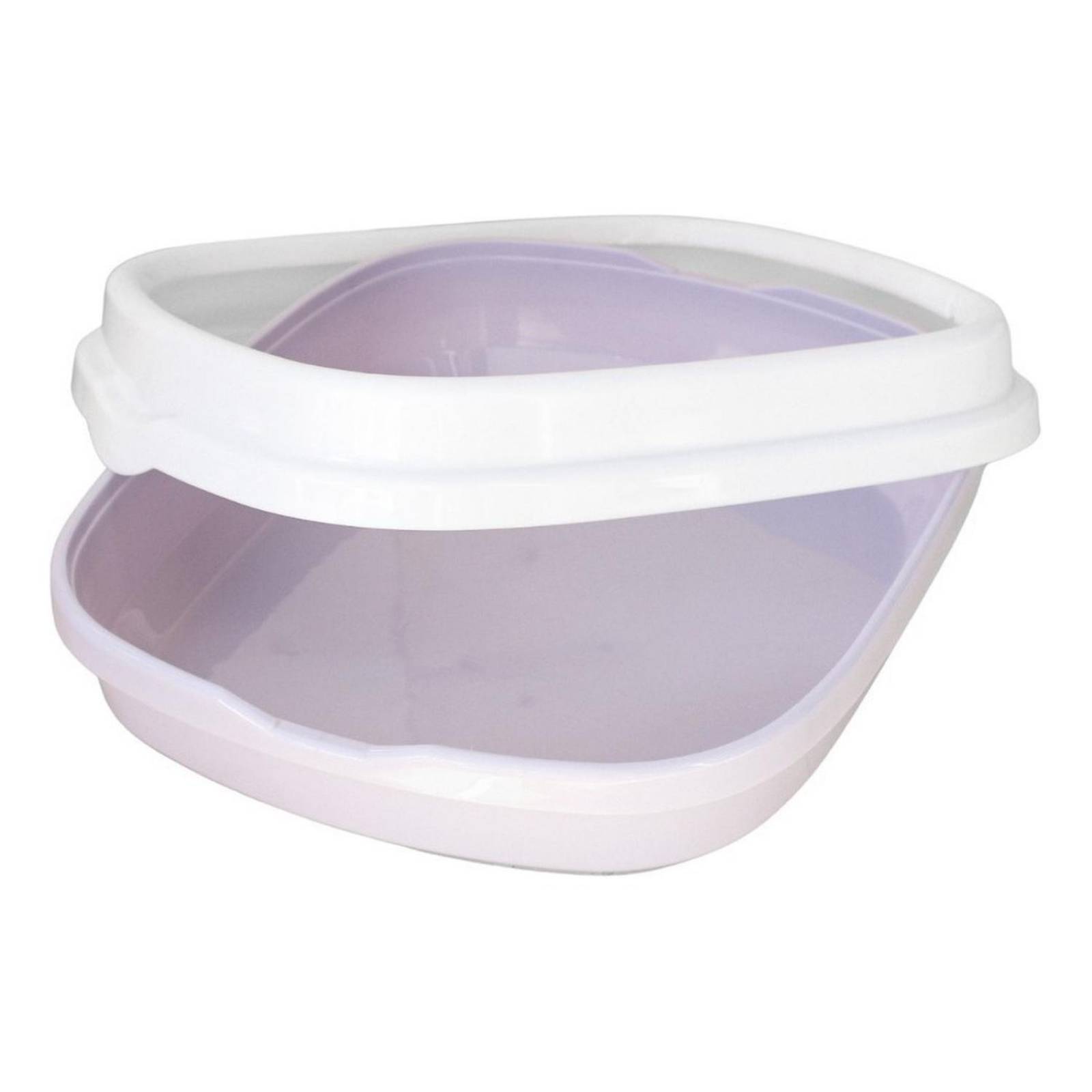 Arenero Para Gatos Con Pala Recogedora Pequeña 40x33x12 Cm Purpura Chica