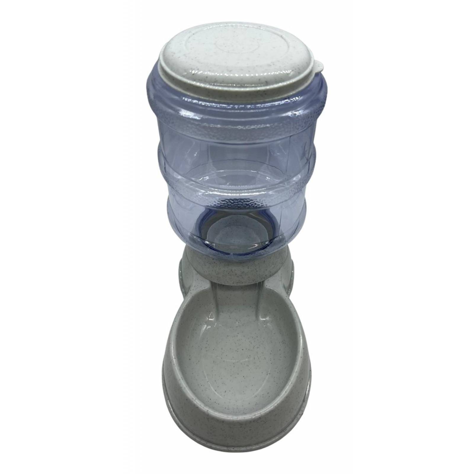 Comedero Dispensador De Croquetas Perro - Gato 3.8 Kg Gris Unitalla