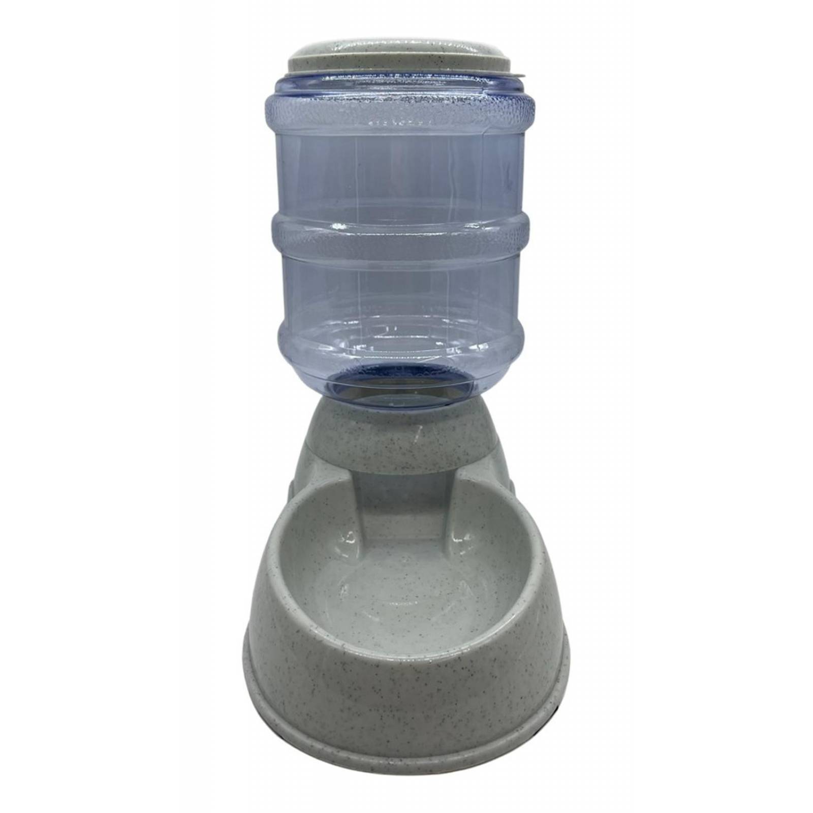 Comedero Dispensador De Croquetas Perro - Gato 3.8 Kg Gris Unitalla