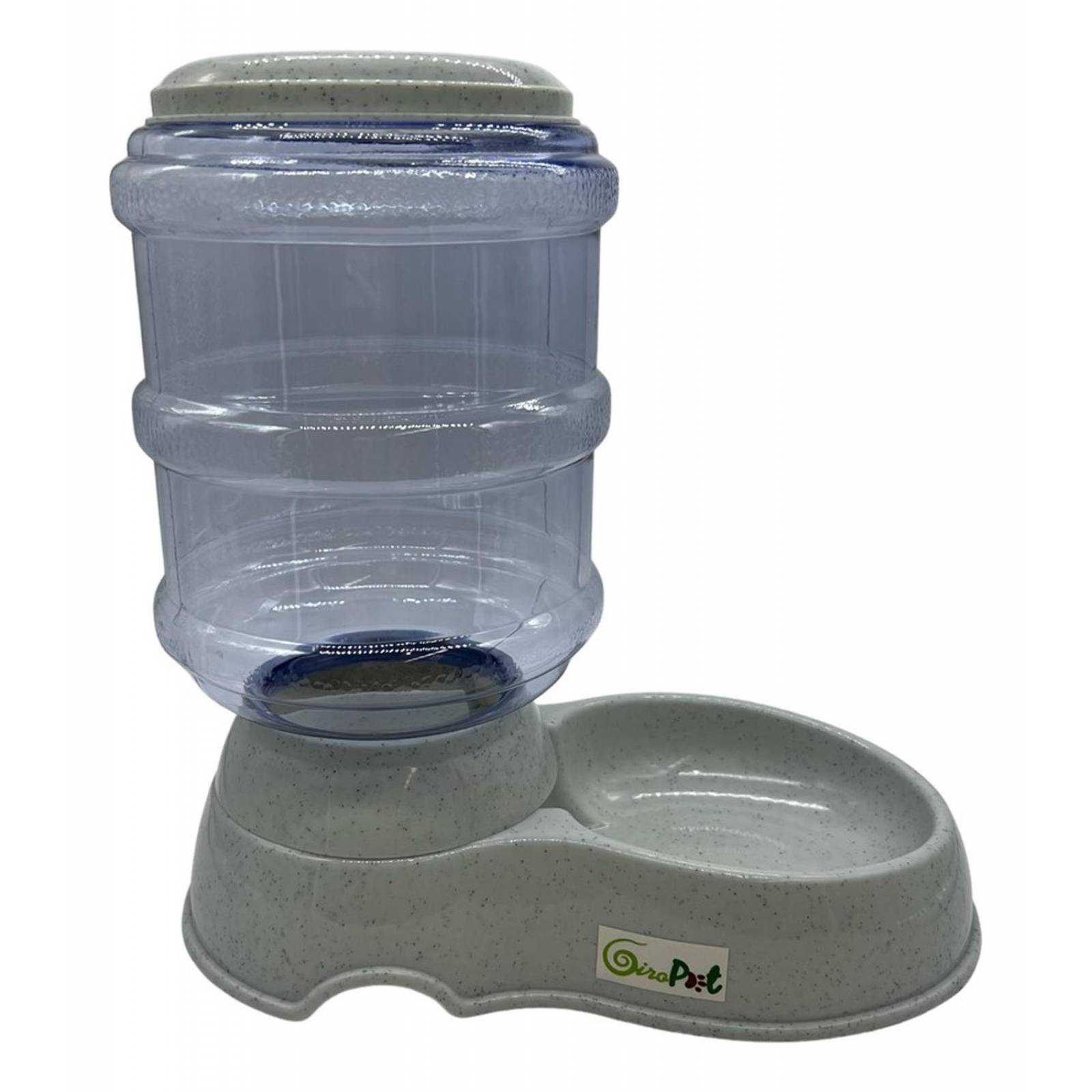 Comedero Dispensador De Croquetas Perro - Gato 3.8 Kg Gris Unitalla