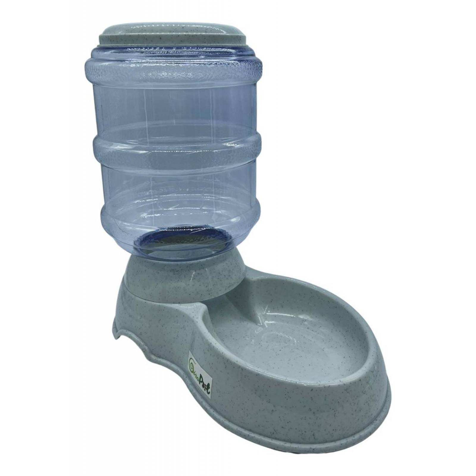 Comedero Dispensador De Croquetas Perro - Gato 3.8 Kg Gris Unitalla