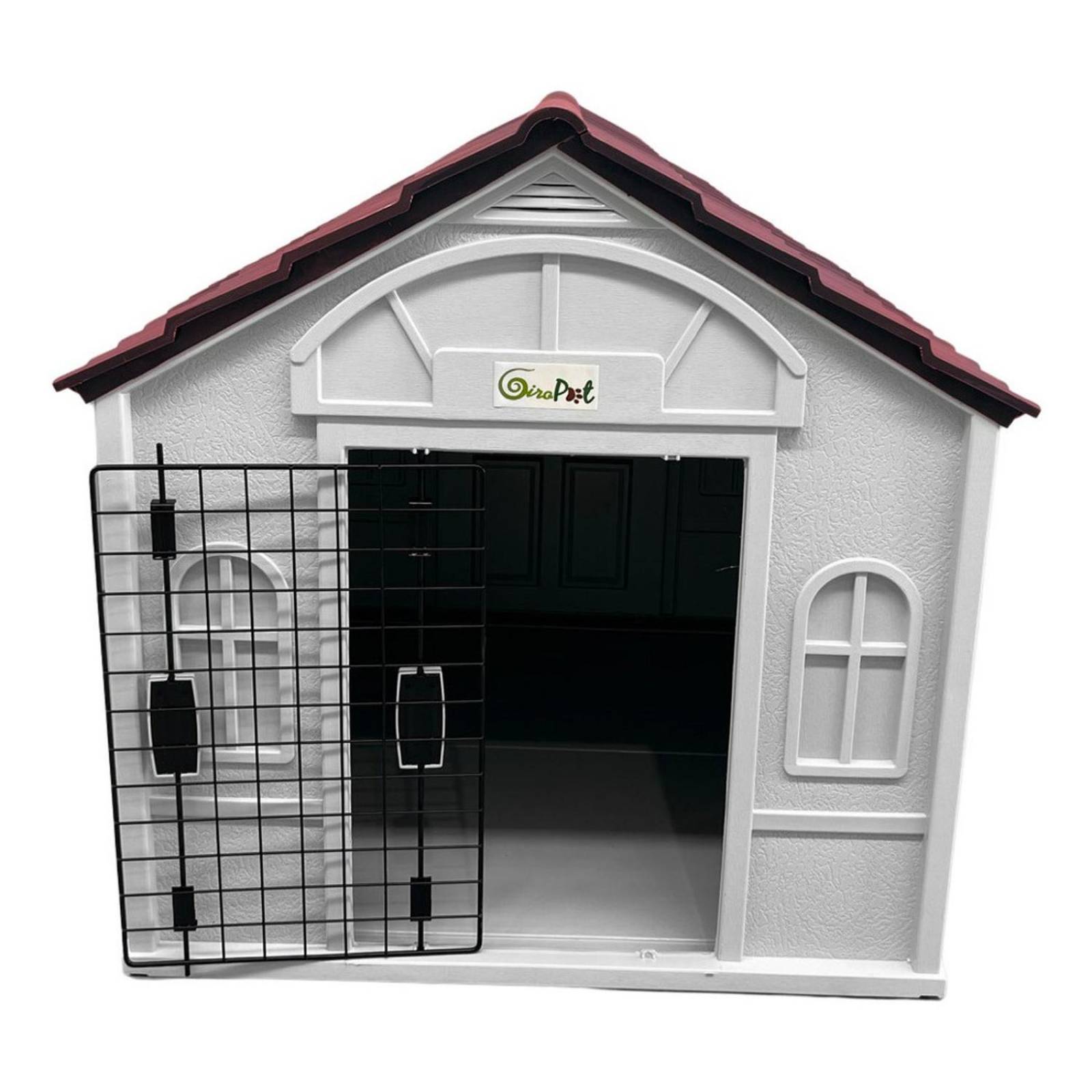 Casa Termica Para Perros Con Puerta Razas Pequeñas 75x63x65 Rojo Mediana