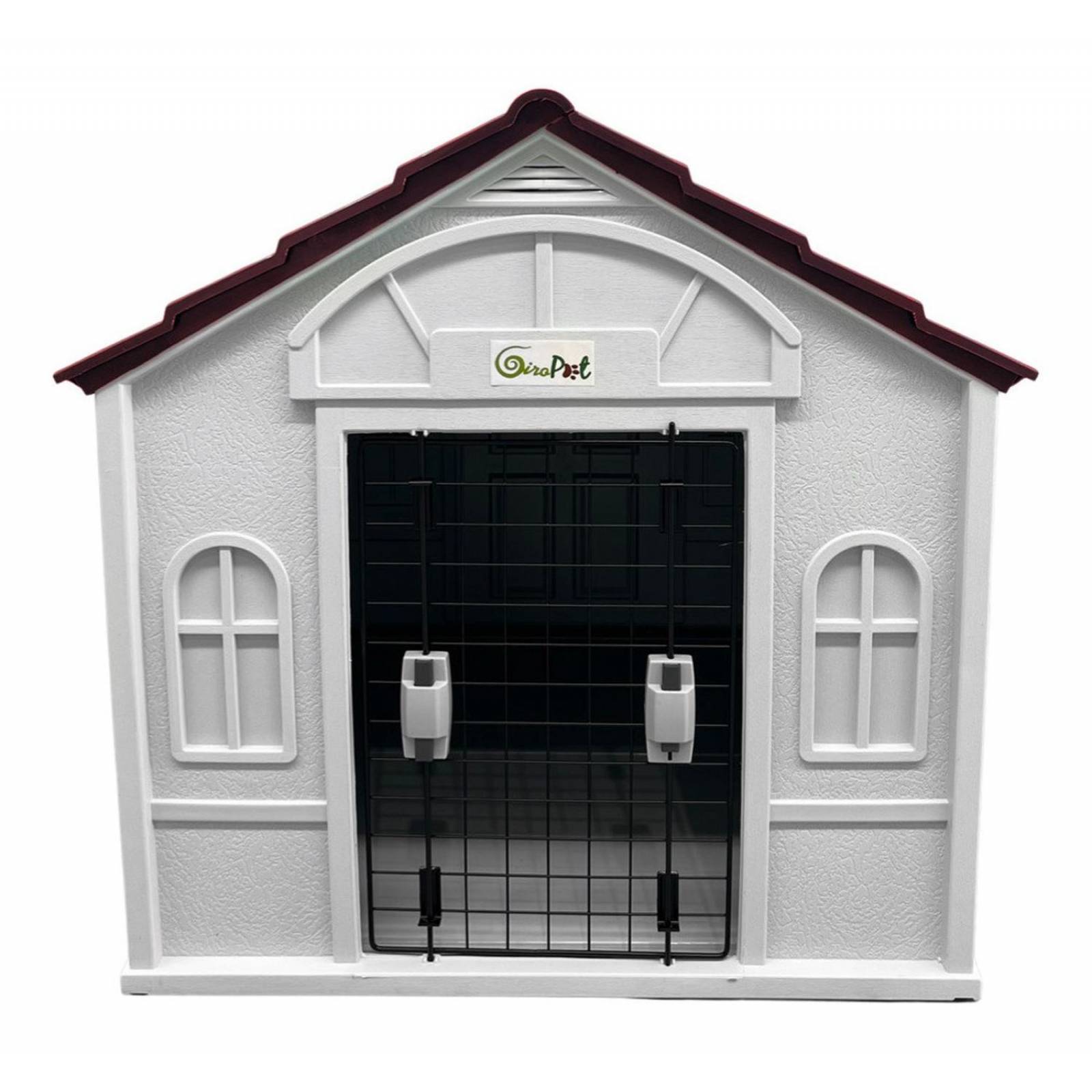 Casa Termica Para Perros Con Puerta Razas Pequeñas 75x63x65 Rojo Mediana