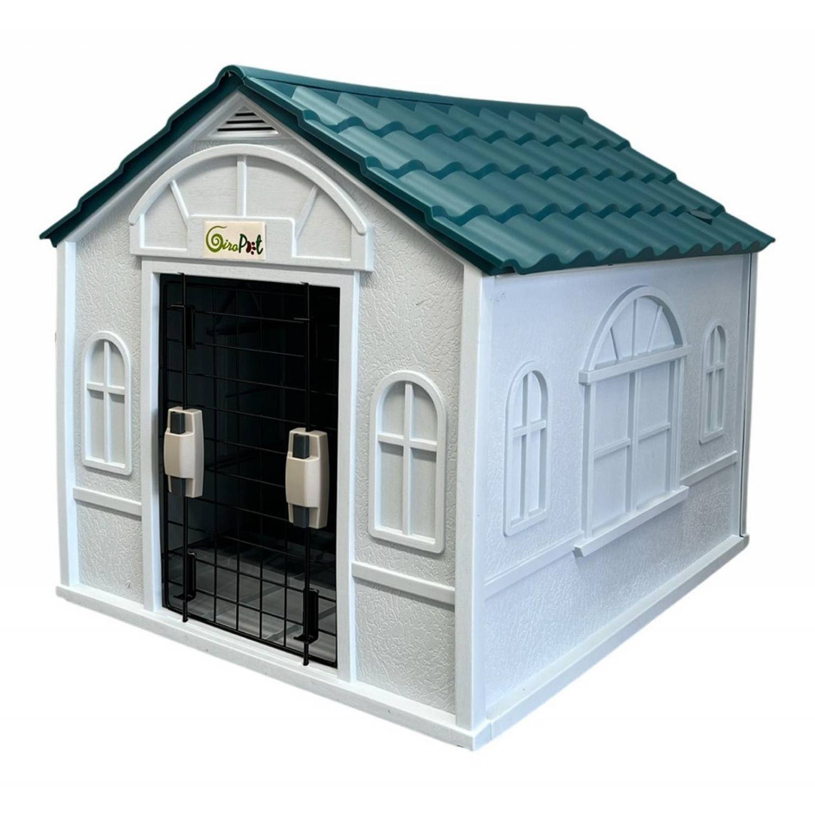 Casa Termica Para Perros Con Puerta Razas Pequeñas 75x63x65 Azul Mediana