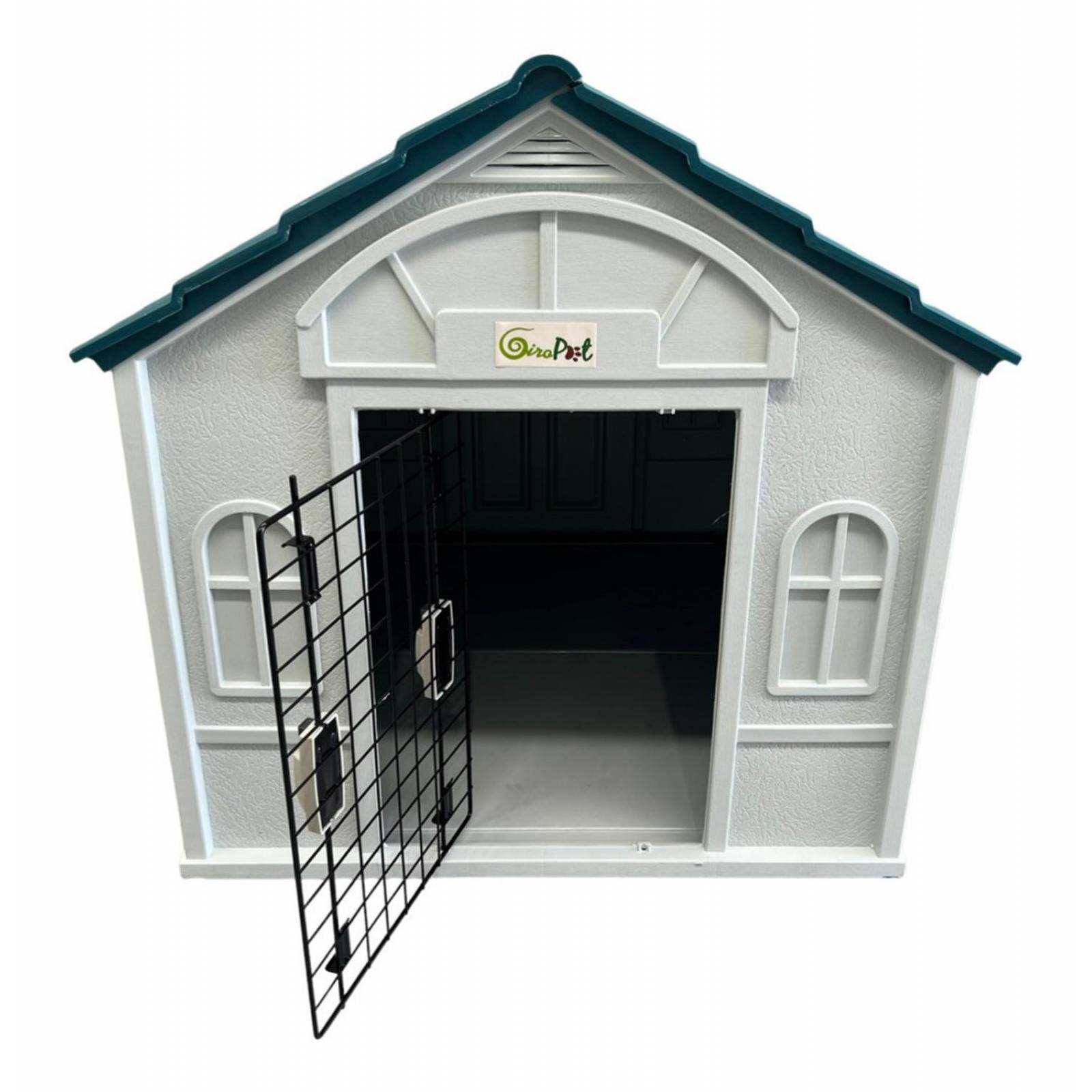 Casa Termica Para Perros Con Puerta Razas Pequeñas 75x63x65 Azul Mediana