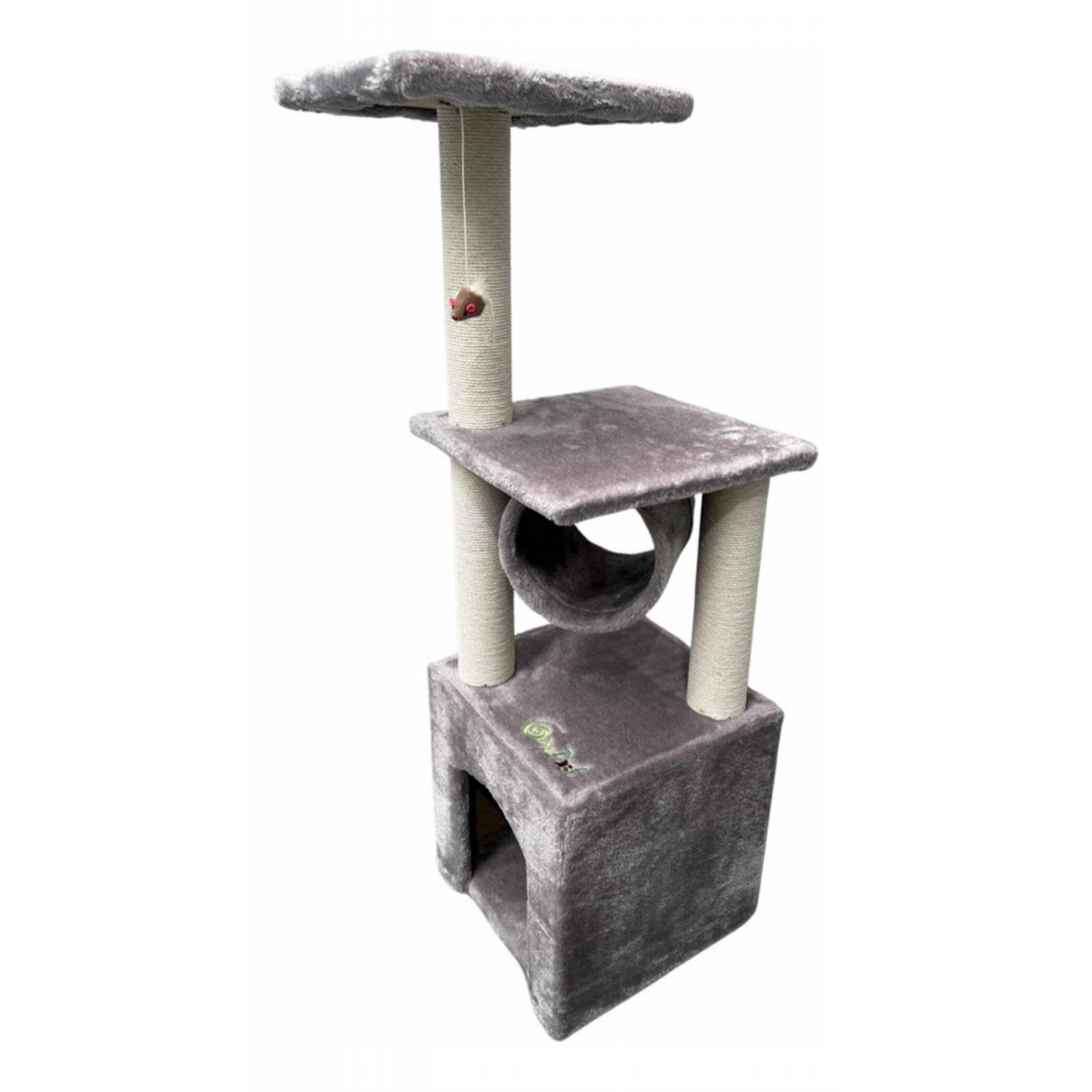 Torre Rascador Para Gatos Pequeña: 40 Cm De Altura, Sisal, Juguete Y Descanso Para Mascotas