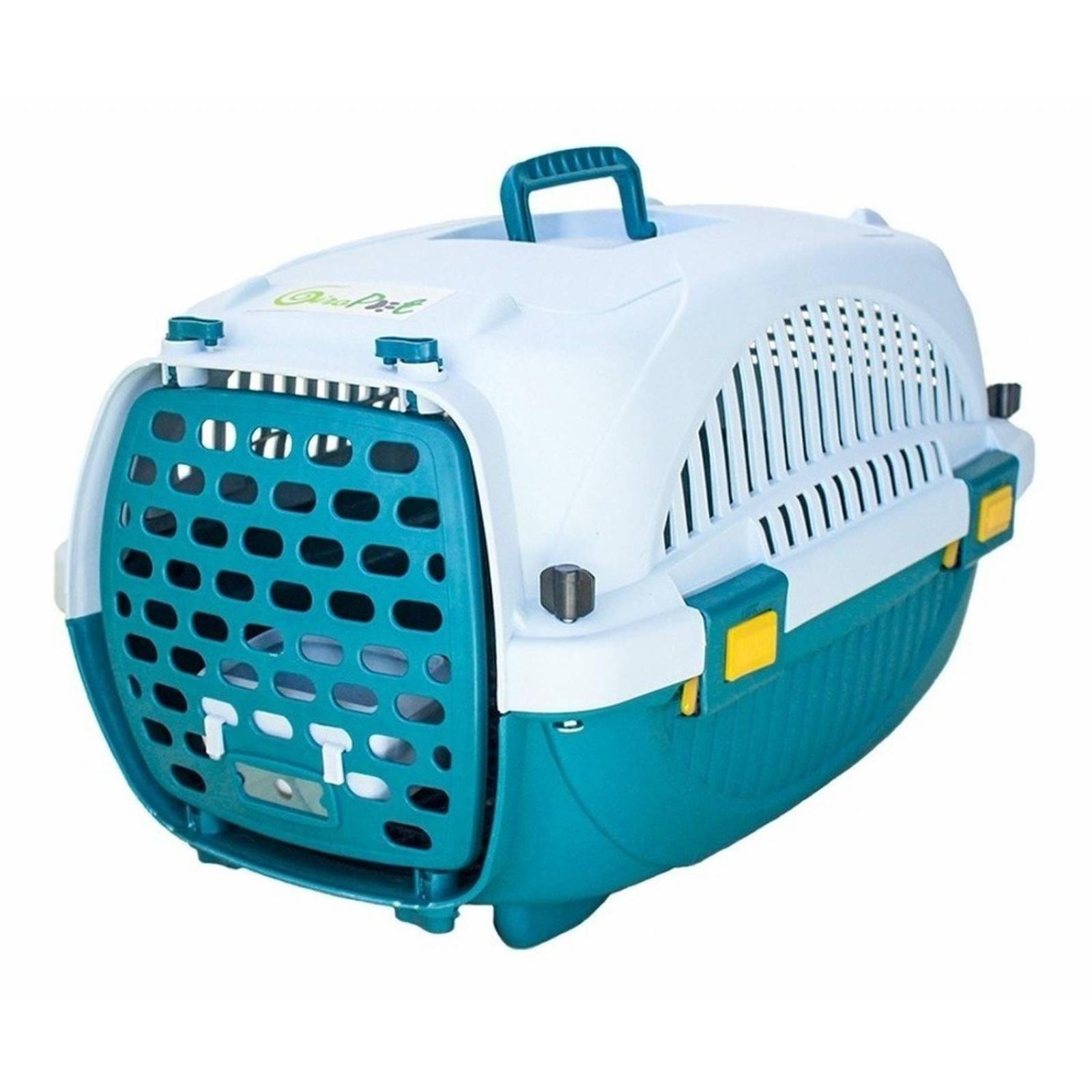 Transportadora Kennel Para Perros Y Gatos Pequeño 52x30x32cm Azul Mediana