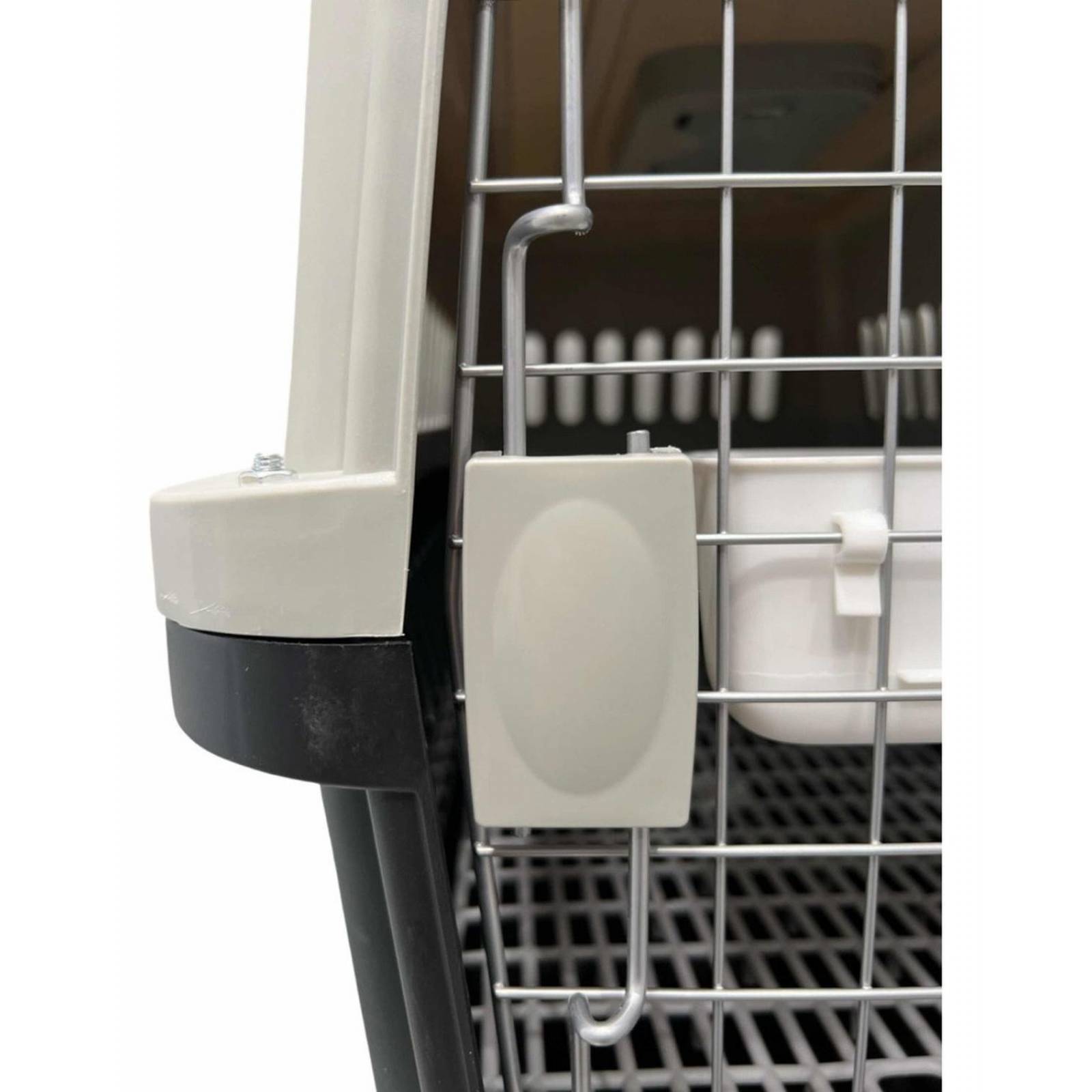 Transportadora Kennel Para Perros Y Gatos 48 X 32 X 30 Cm Negro Chica