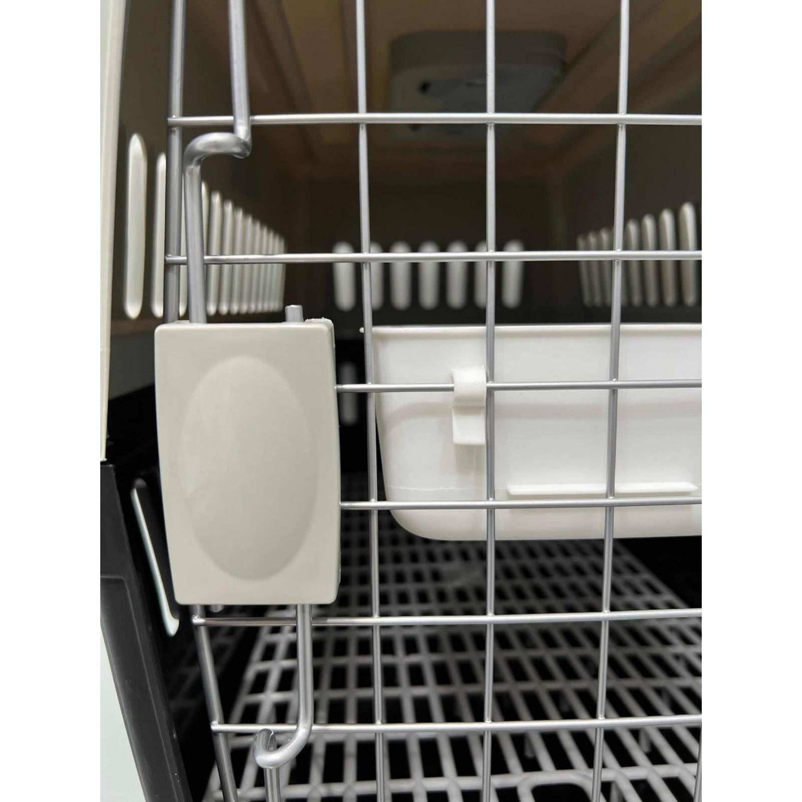 Transportadora Kennel Para Perros Y Gatos 48 X 32 X 30 Cm Negro Chica