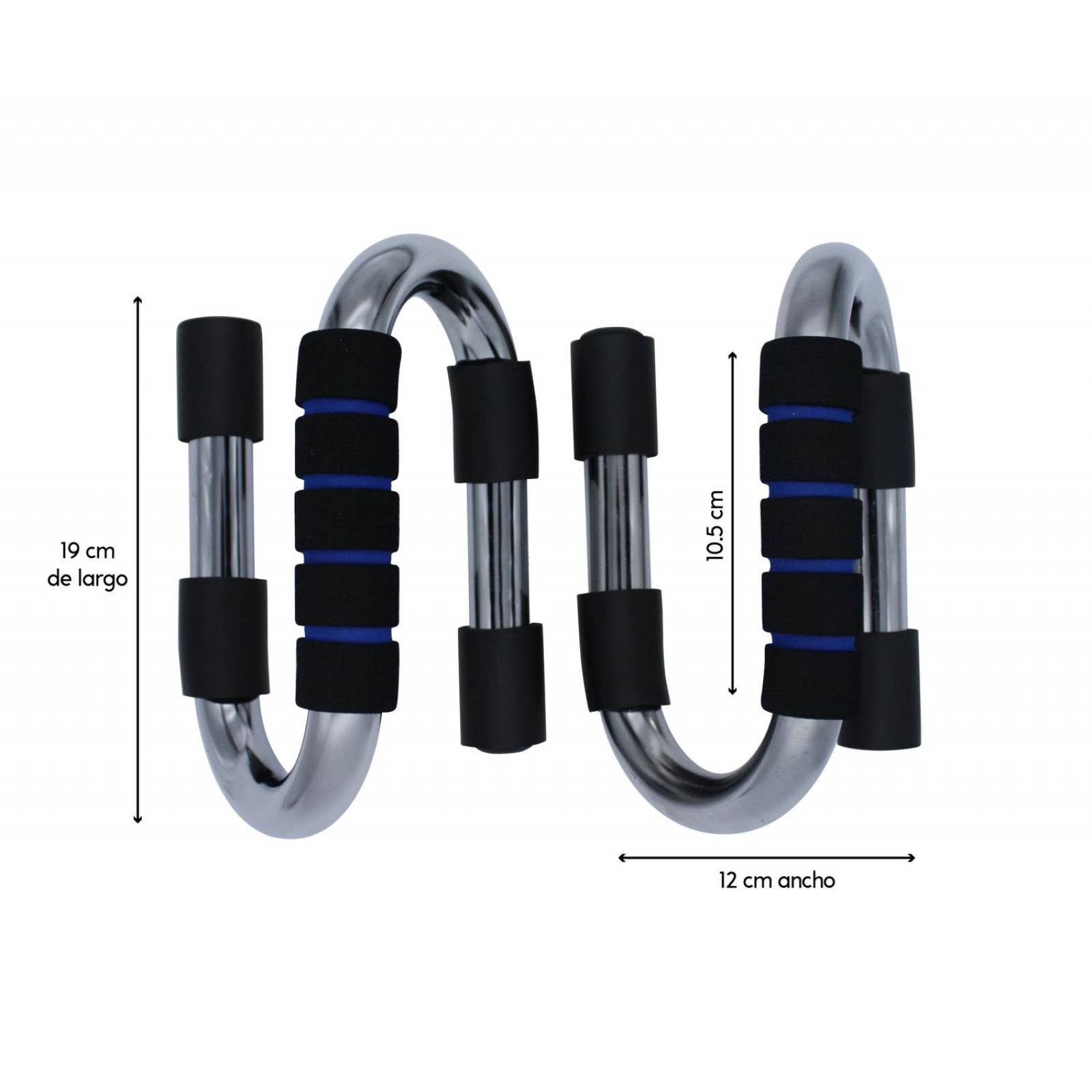 Set barra dominadas puerta ajustable y barra para lagartijas push up 