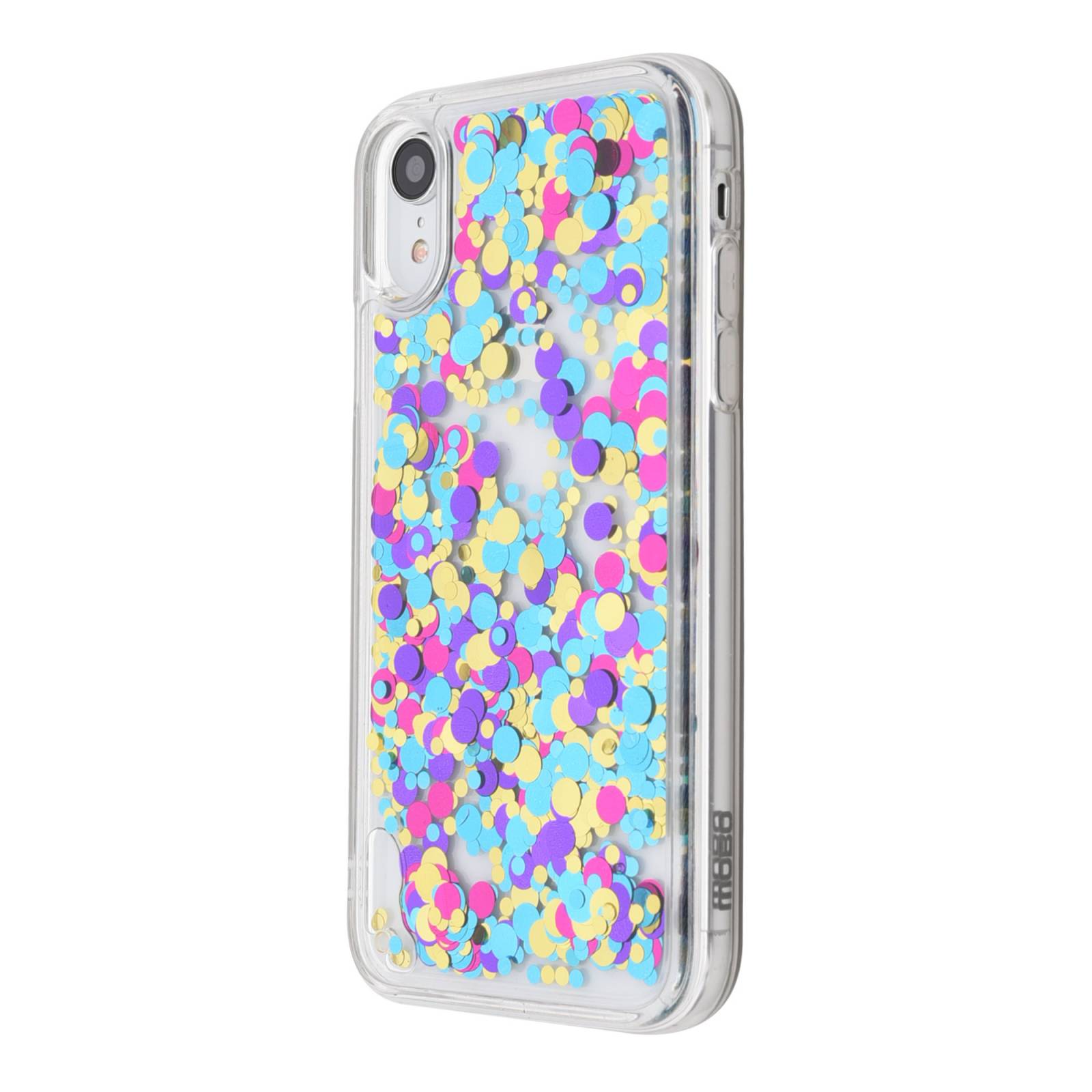 Case MOBO DC Confetti Funda para iPhone XR Protector Transparente Colores