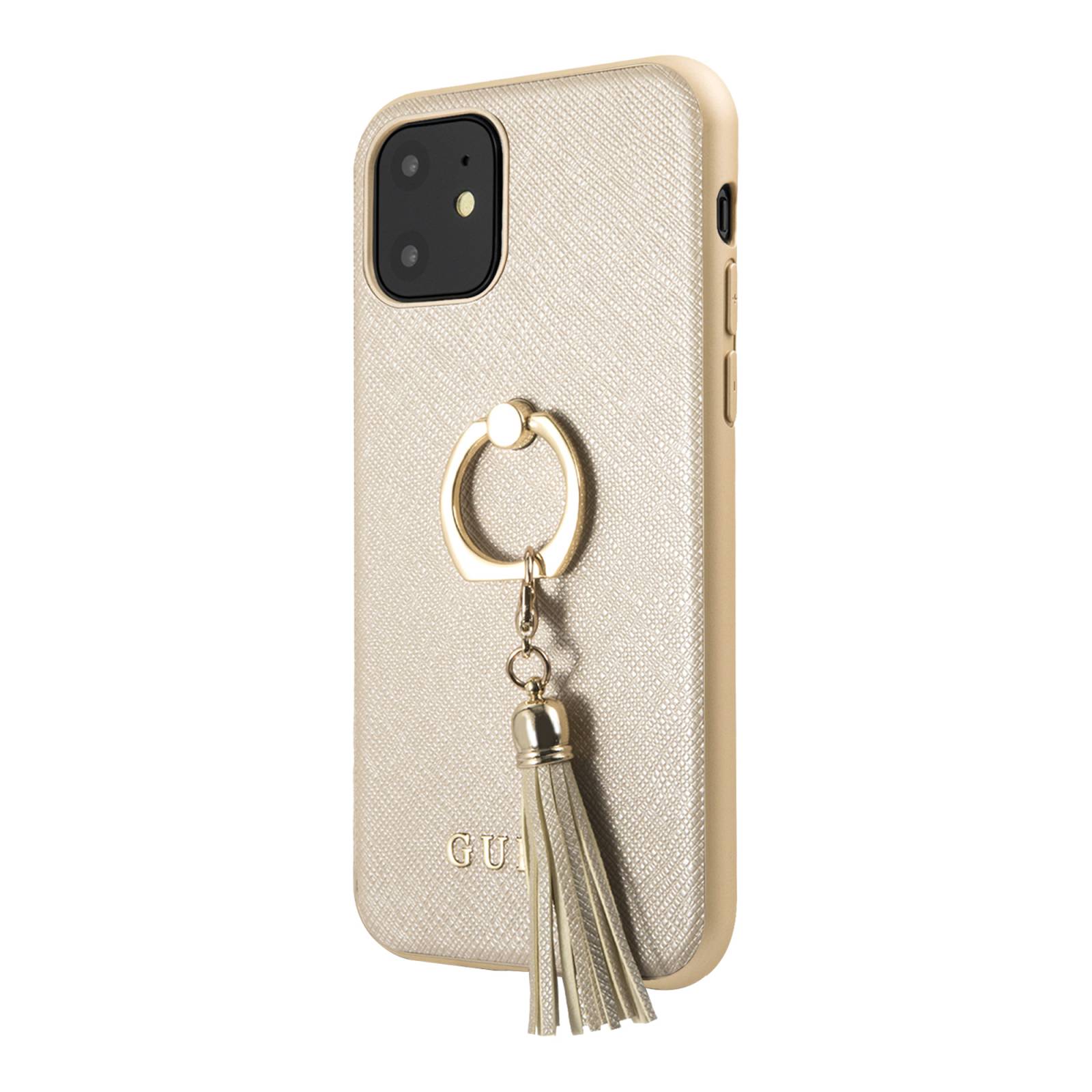 Case Protector Guess Ring Stand Gold Iphone 11