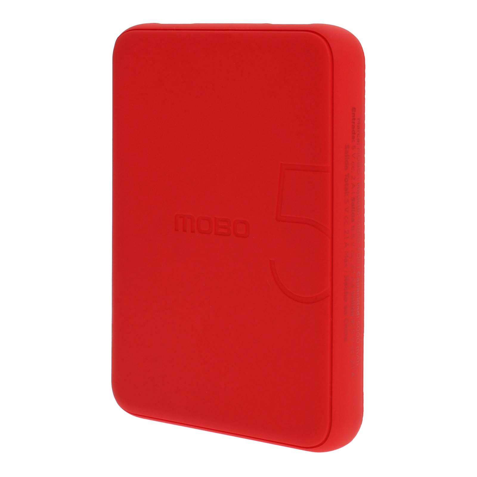 Bateria Portatil Mobo Forme 5000 Mah Rojo 2.1A/10W
