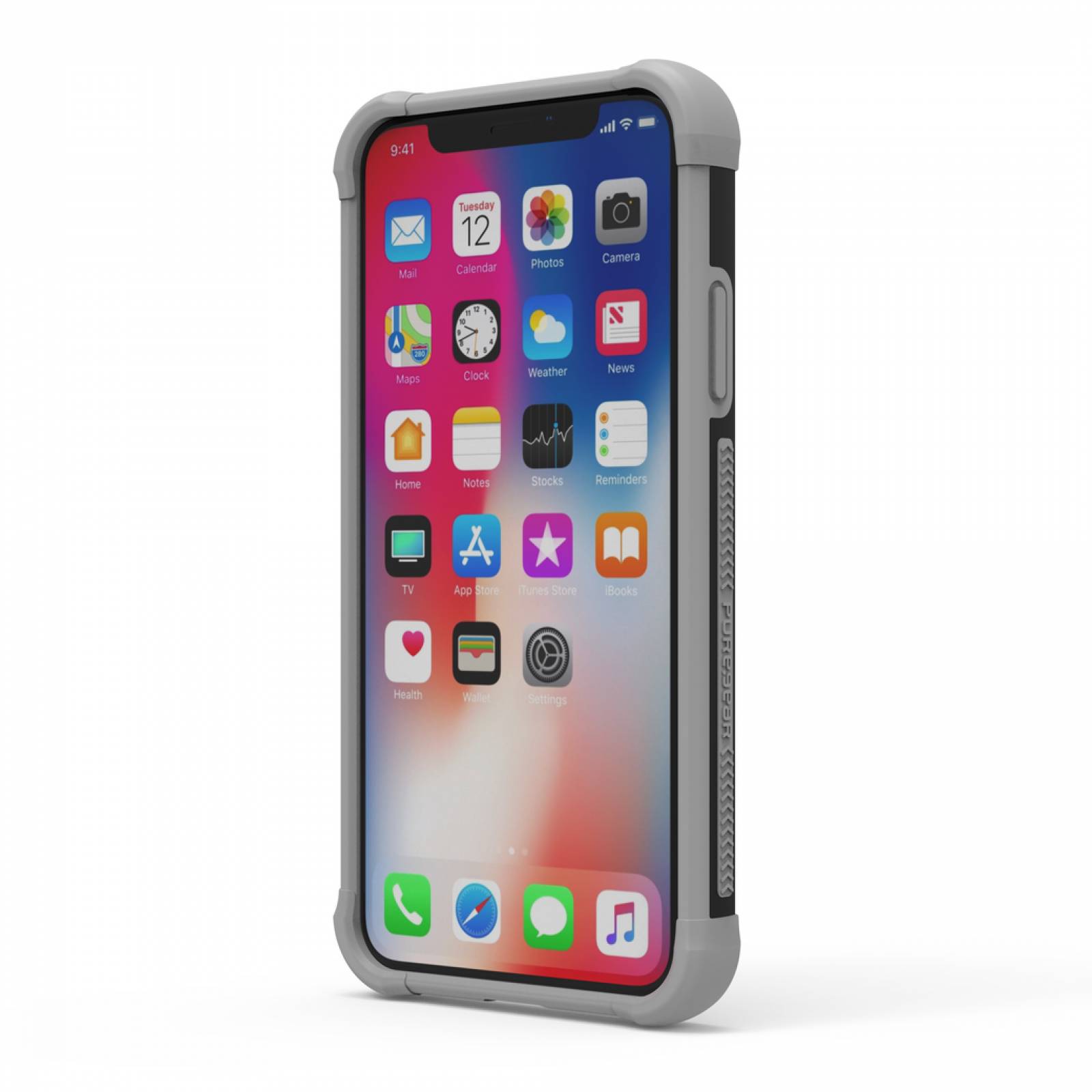  funda iPhone X Xs  PureGear cinturon carcasa rígida  base