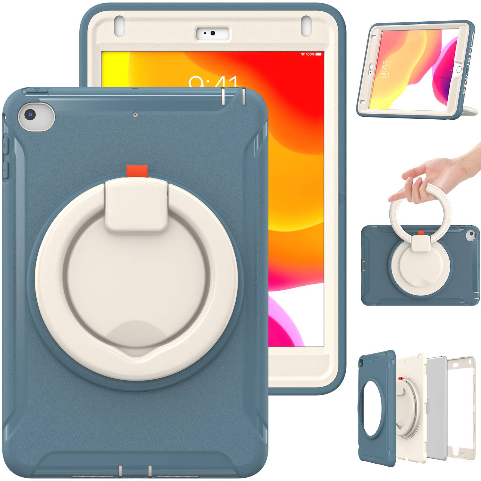 Teknet Funda Case iPad Mini 4 Mini 5 Uso Rudo Asa de Mano