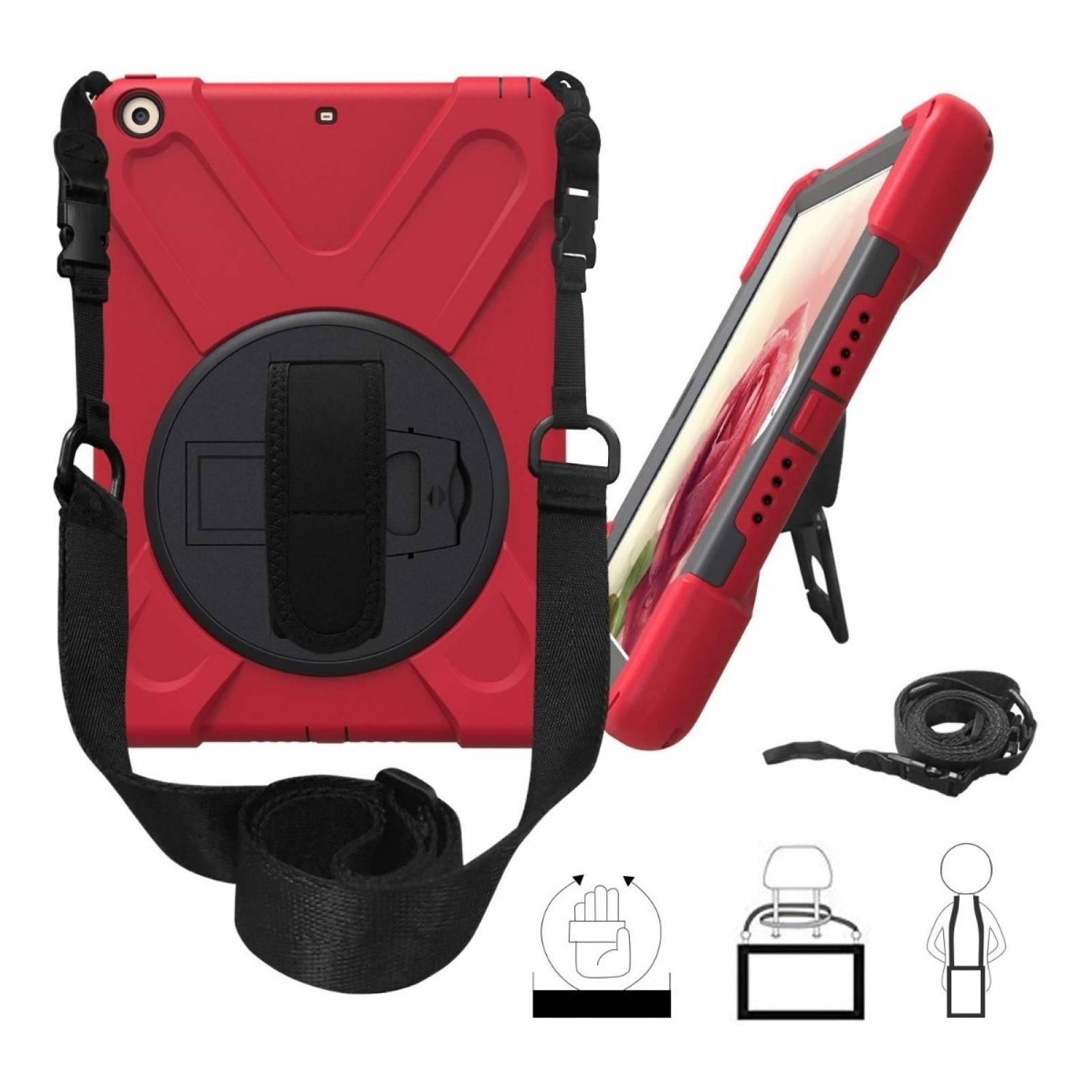 Funda iPad 97 Air  2017 2018 Case Correa  5a 6a + Mica Cr