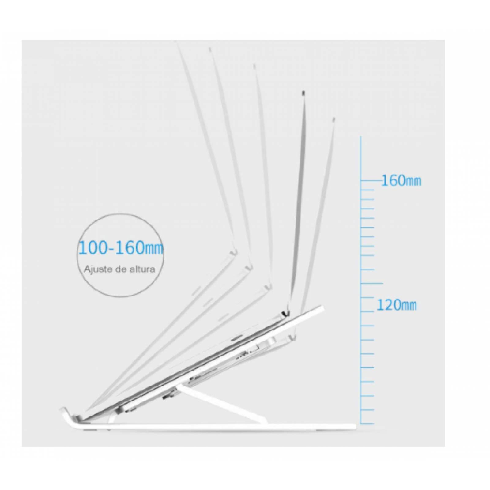 Soporte Portátil para laptop Tablet IPad  Base  Ajustable