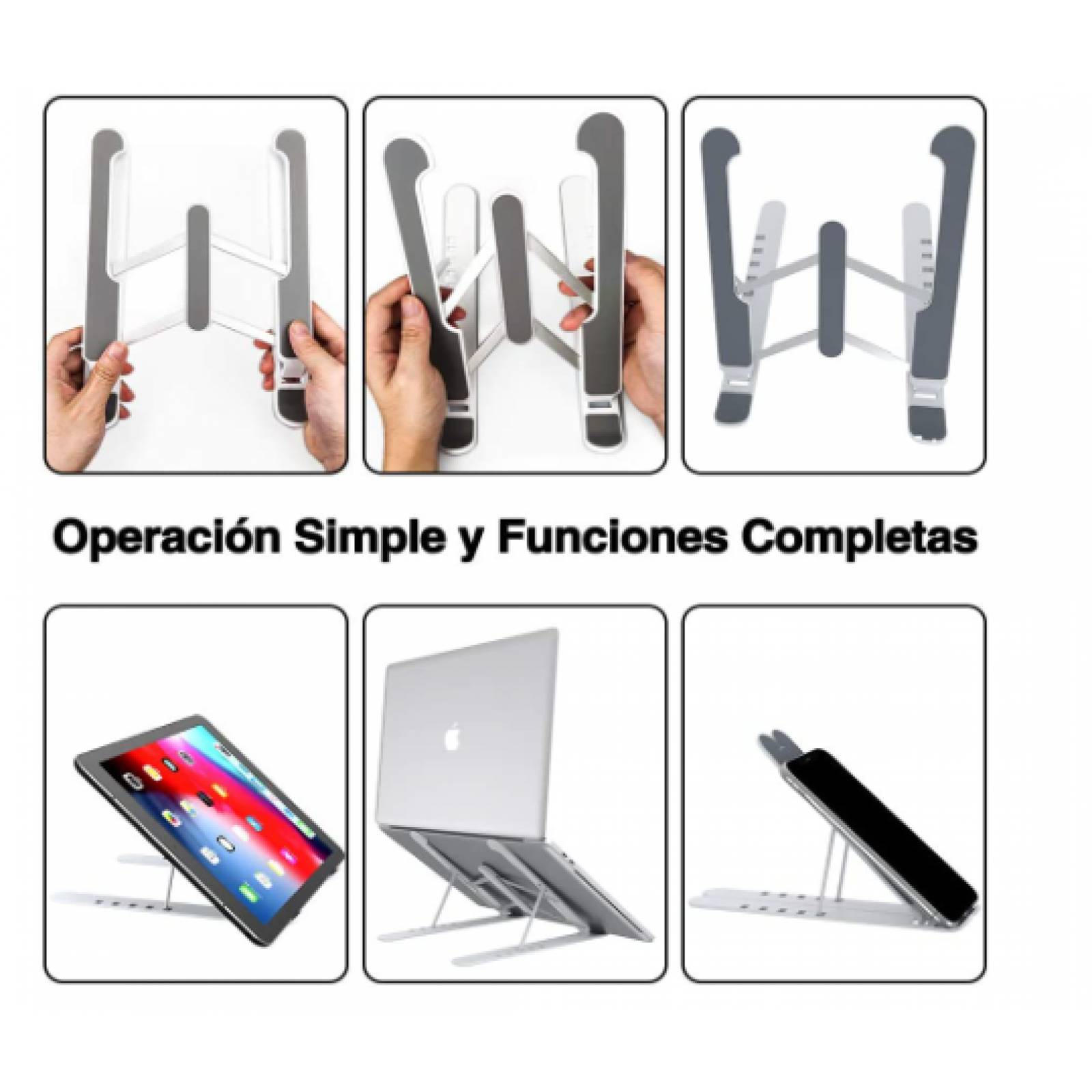 Soporte Portátil para laptop Tablet IPad  Base  Ajustable