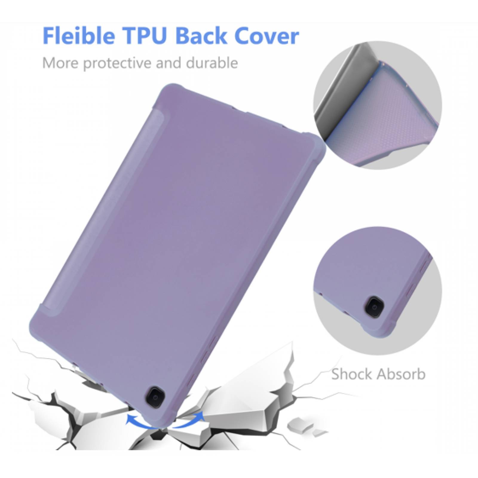 Funda Teknet para Galaxy Tab S6 Lite P620 P610 Silicon