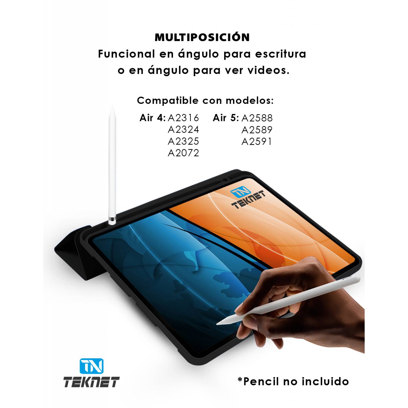 TEKNET Funda Case para iPad Pro 11 2022 4ta Gen porta pen