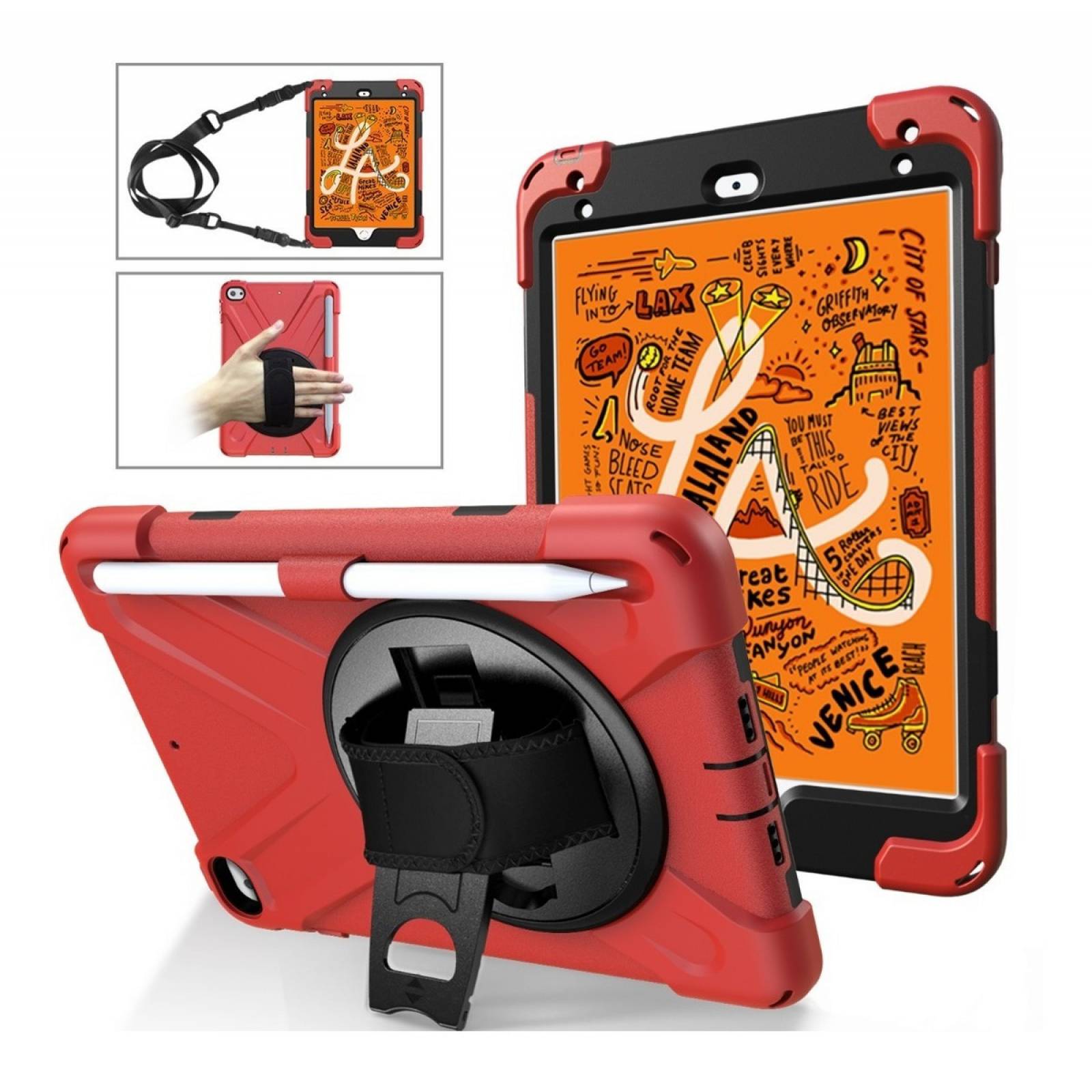 Teknet Funda Correa Uso Rudo Para iPad Mini 5 Mini 4