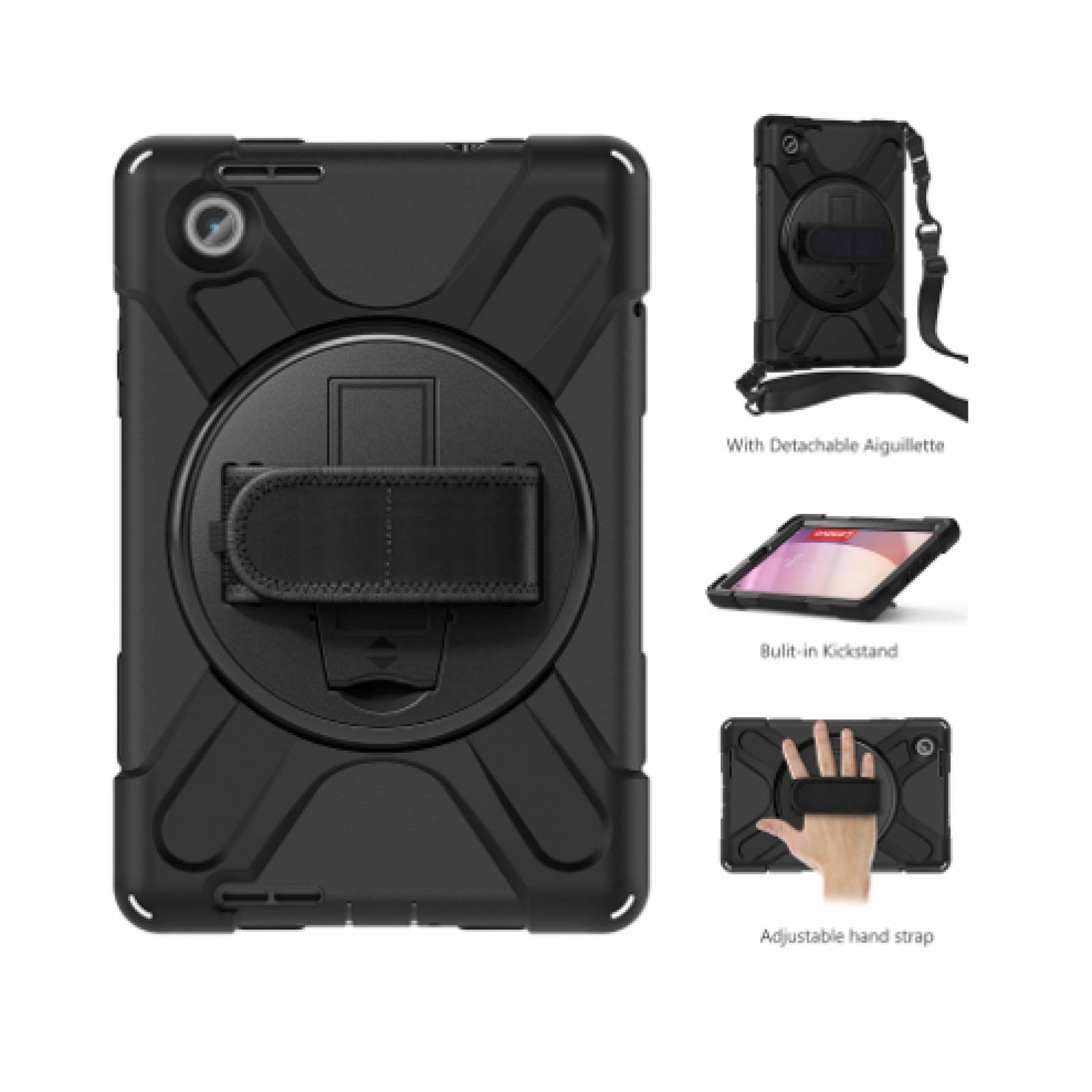 Teknet Funda Correa para Lenovo M8 4ta Gen 8 Pulg TB 300FU