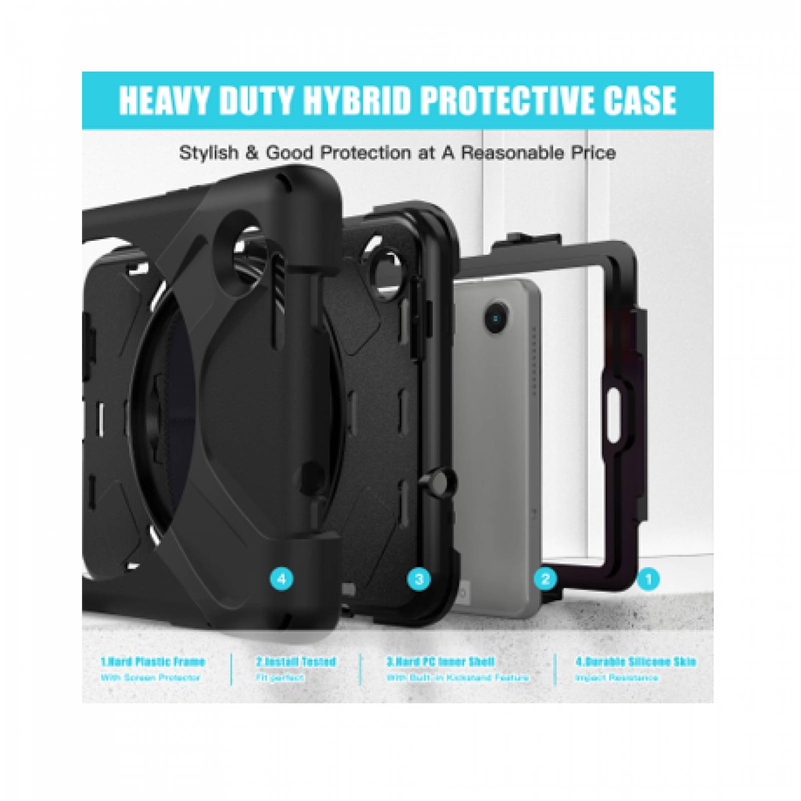 Teknet Funda Correa para Lenovo M8 4ta Gen 8 Pulg TB 300FU