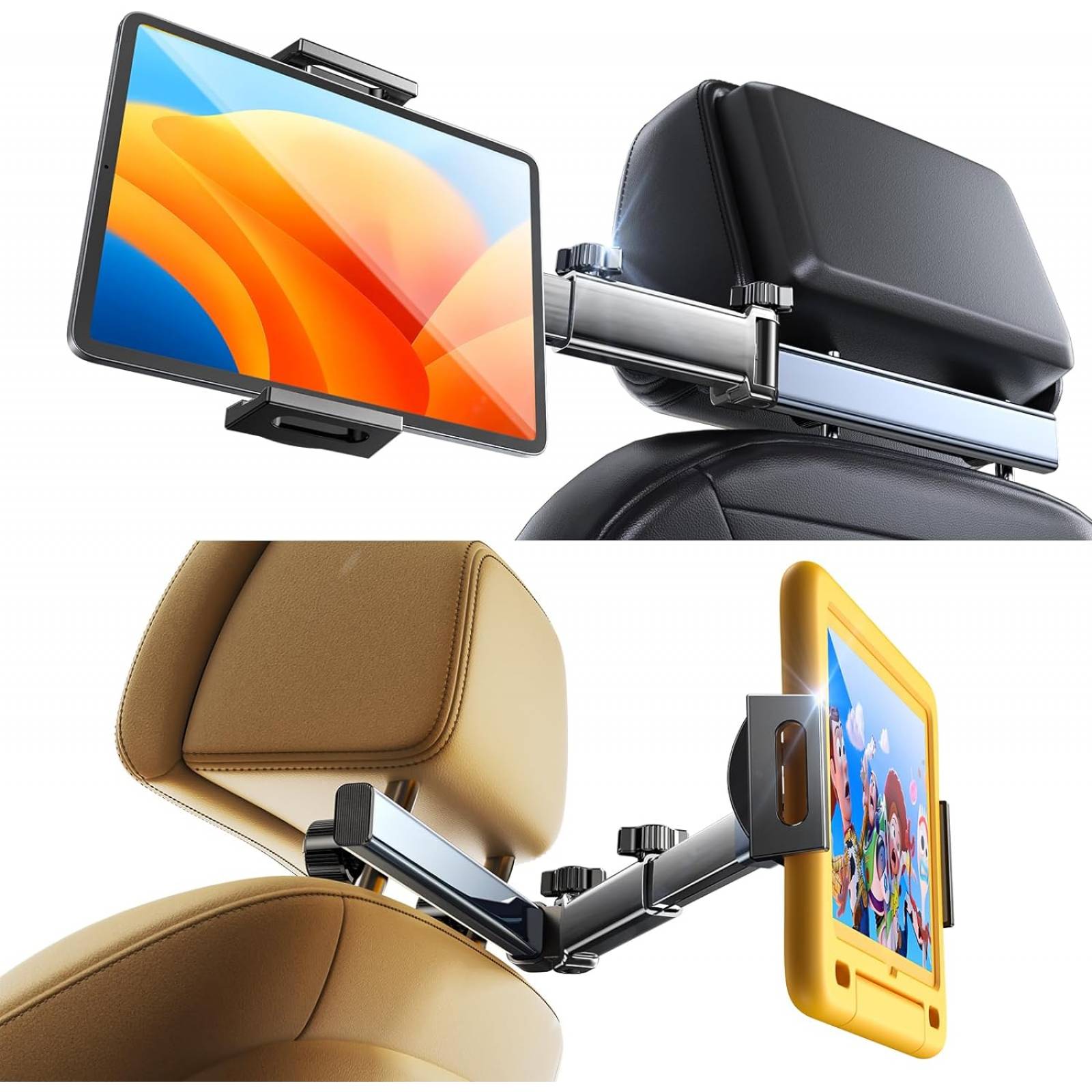 Soporte Para Celular Tablet Automóvil Cabecera Rotacion 360