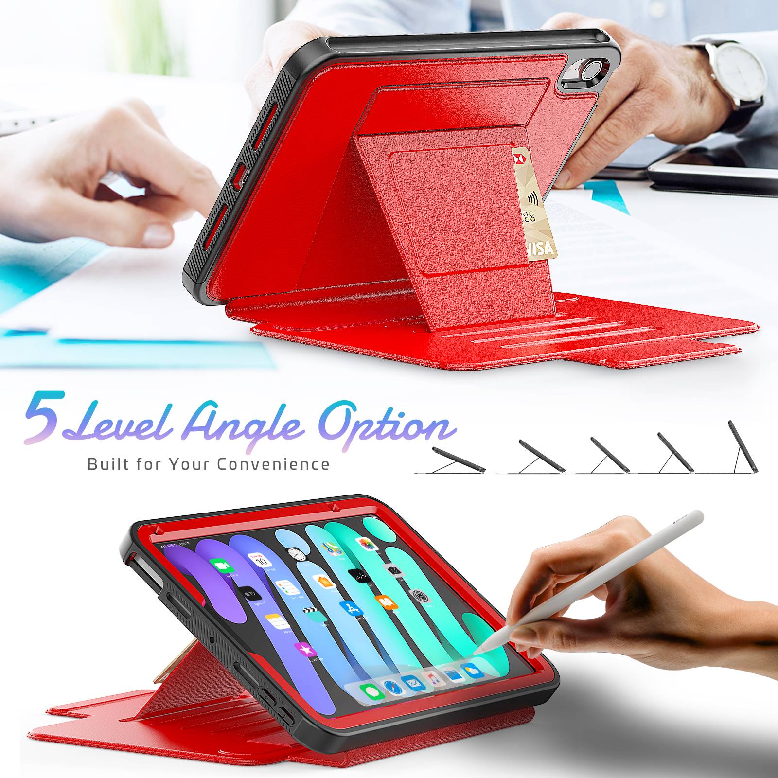 Funda Teknet para iPad Mini 6 Soporte Magnético Pen