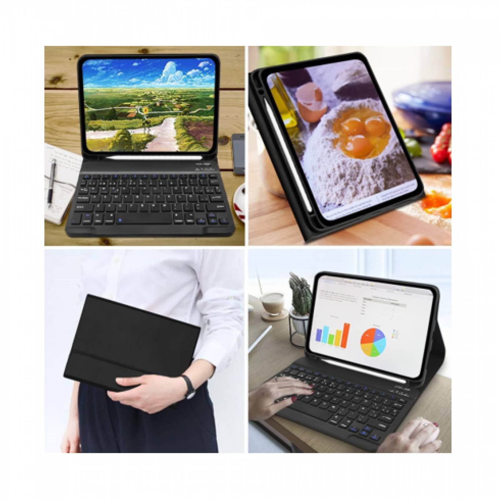 Funda Teclado Bluetooth Para iPad 10 Gen 109 Pulg  2022