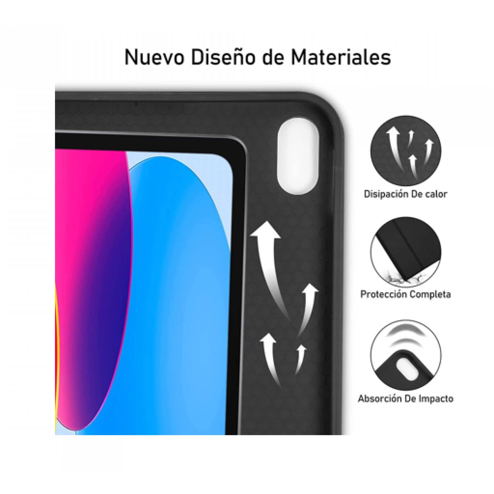 Funda Teclado Bluetooth Para iPad 10 Gen 109 Pulg  2022