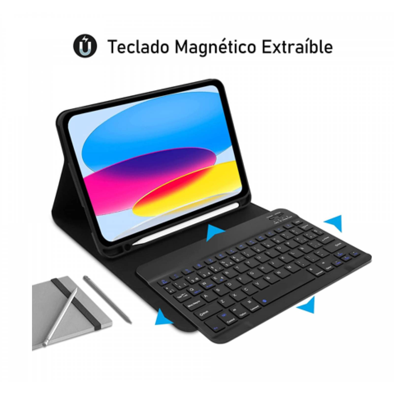 Funda Teclado Bluetooth Para iPad 10 Gen 109 Pulg  2022