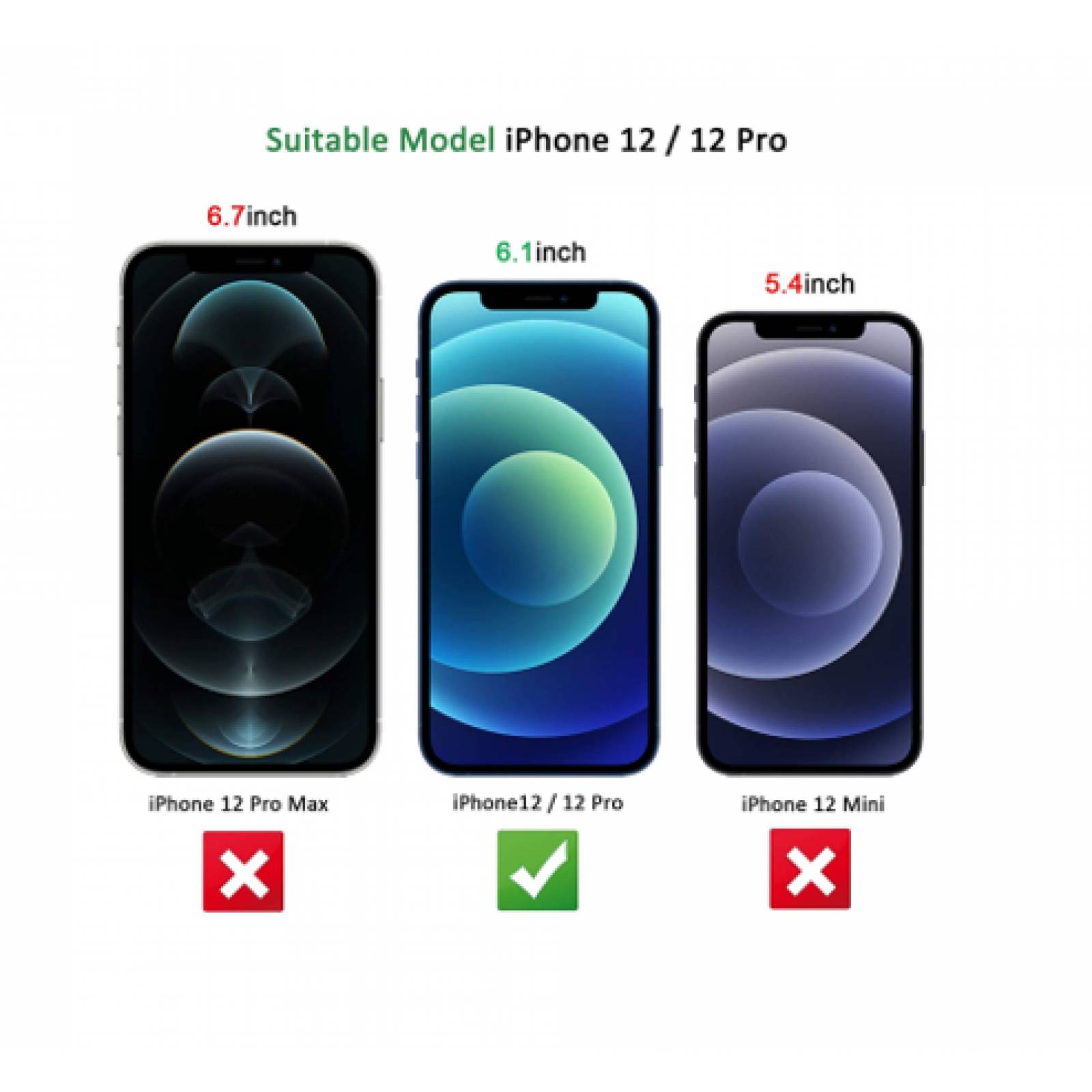 TEKNET Protector Pantalla para iPhone 12 Cristal Templado