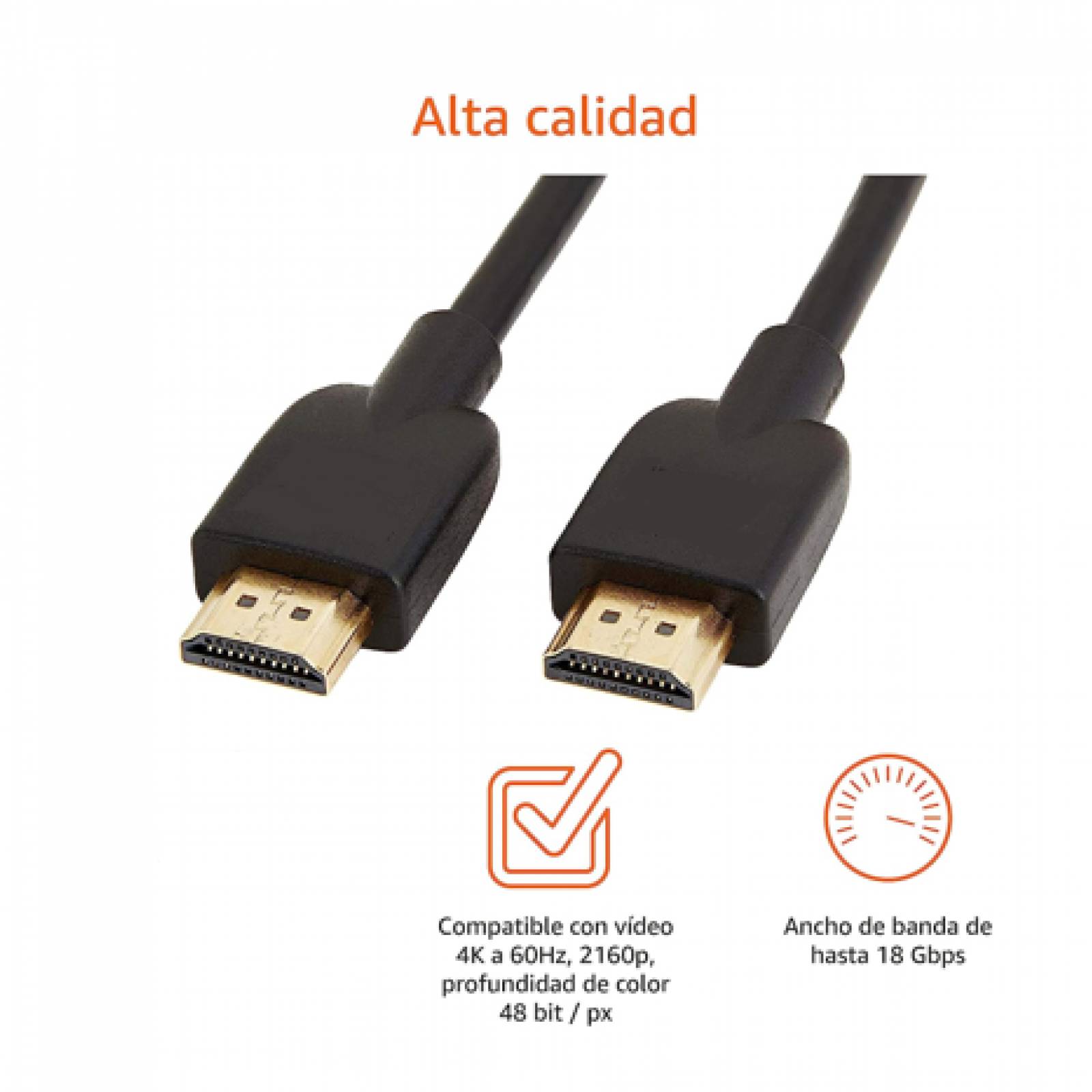 Cable HDMI 5 Metros Ultra HD 3D 4K V2.0 2160P a Enmallado Gris