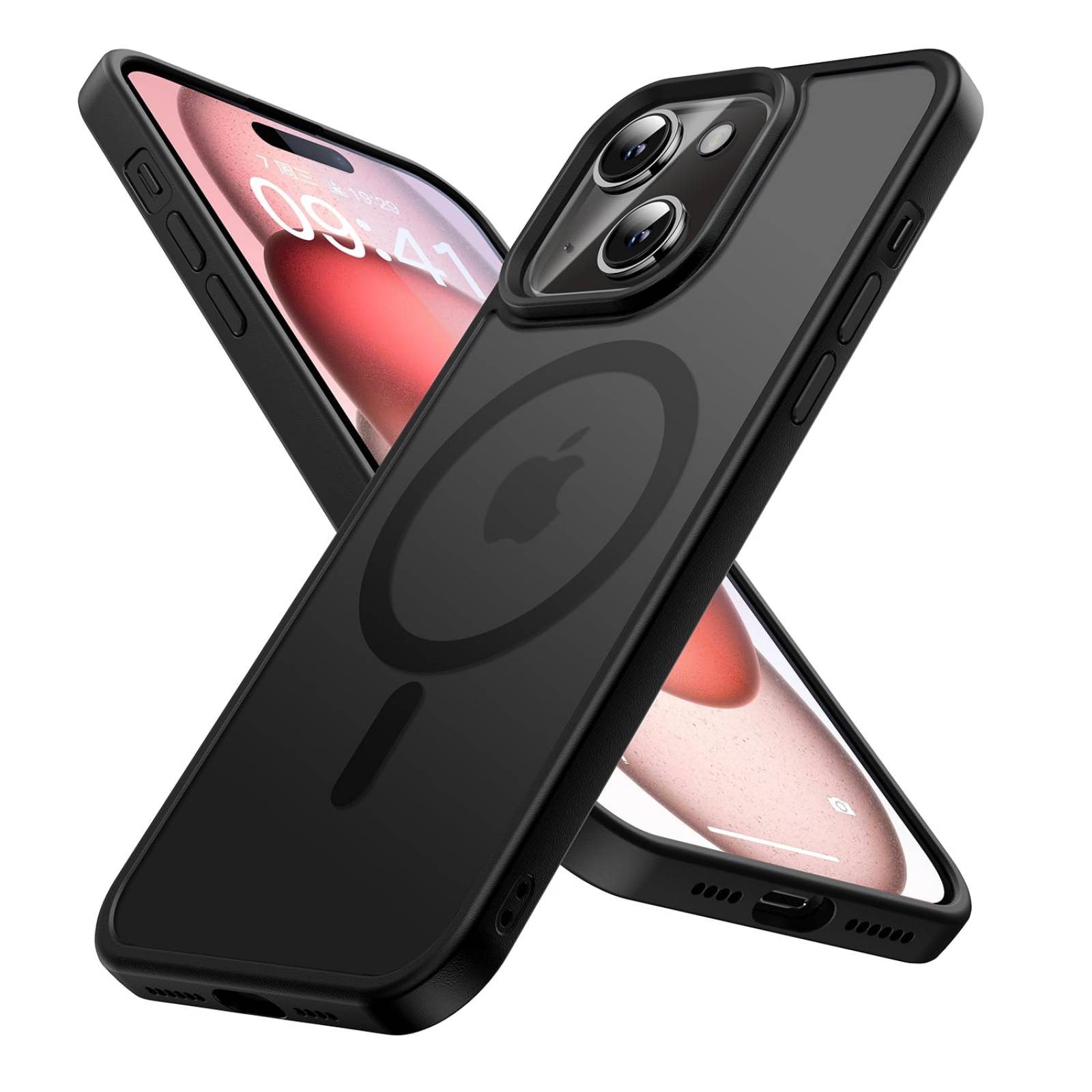 Funda Case Magsafe Mate translúcida para IPhone 15