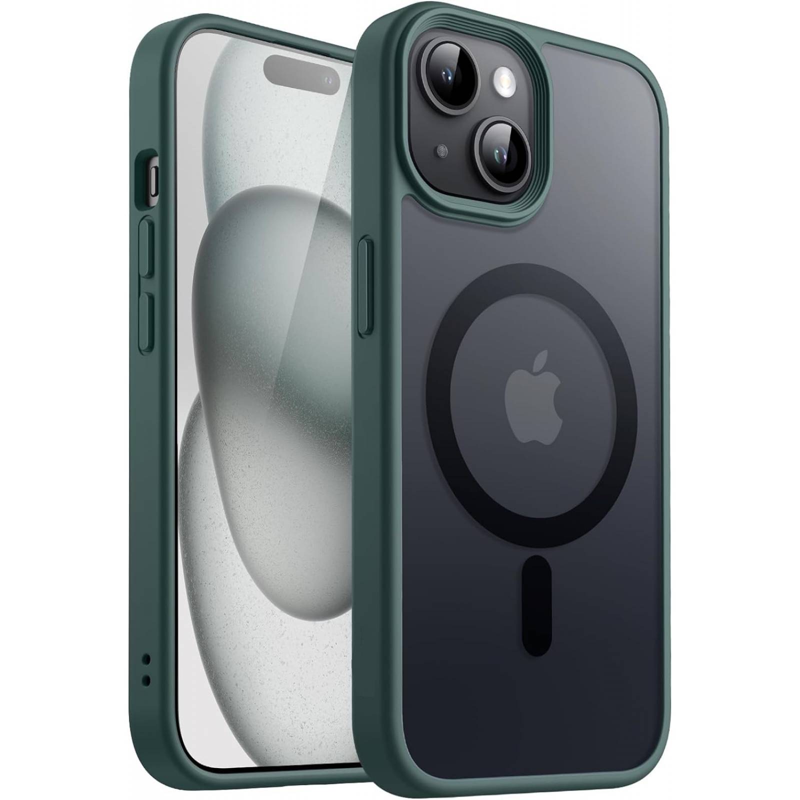 Funda Case Magsafe Mate translúcida para IPhone 15